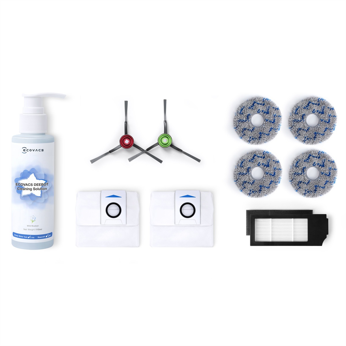 ECOVACS Zubehör Staubsauger-Roboter »Ecovacs Premium Ersatzset, zu X1, Deebot«