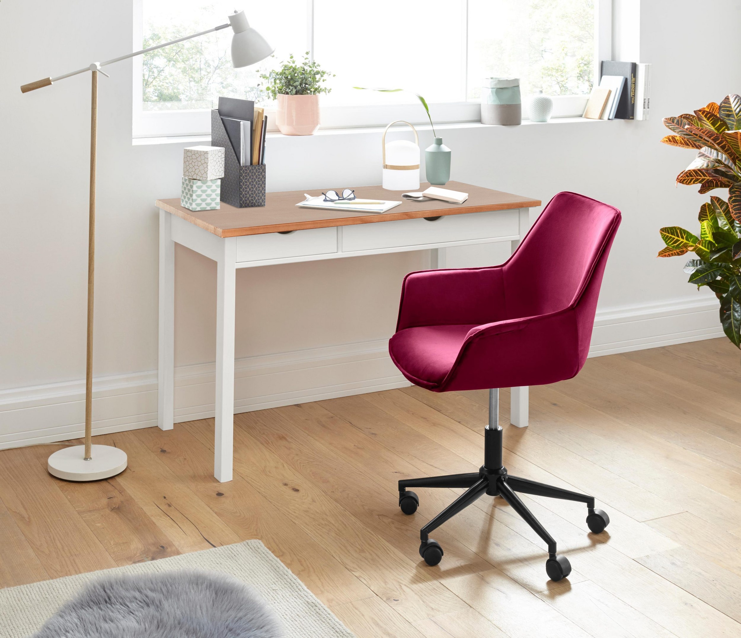 INOSIGN Kommode »Gava« massives Kiefernholz, mit vielen Stauraummöglichkeiten, Breite 34 cm