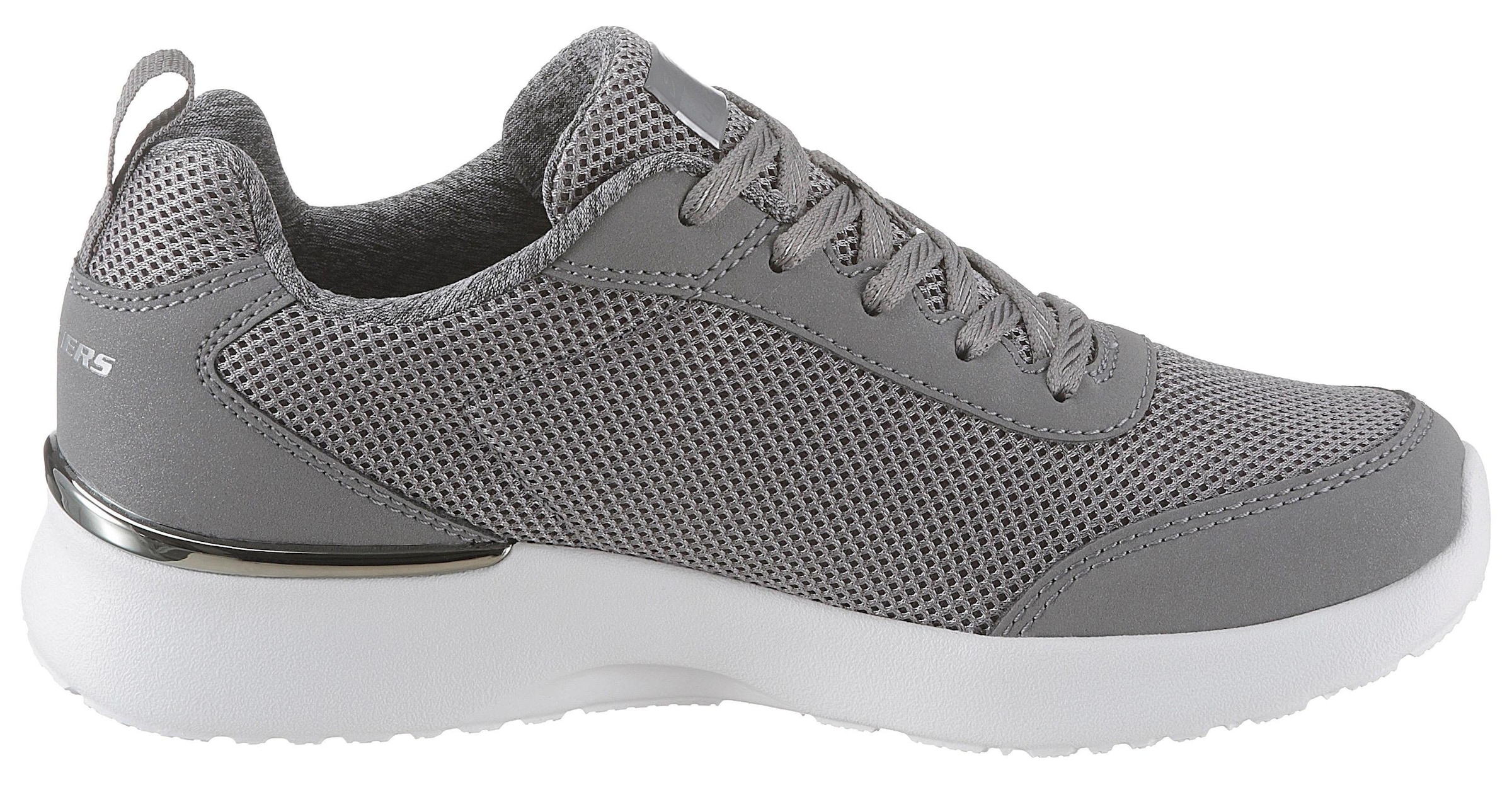 Skechers Sneaker »Skech-Air Dynamight - Fast Brake«, Metallic-Element an der Ferse, Freizeitschuh, Halbschuh, Schnürschuh