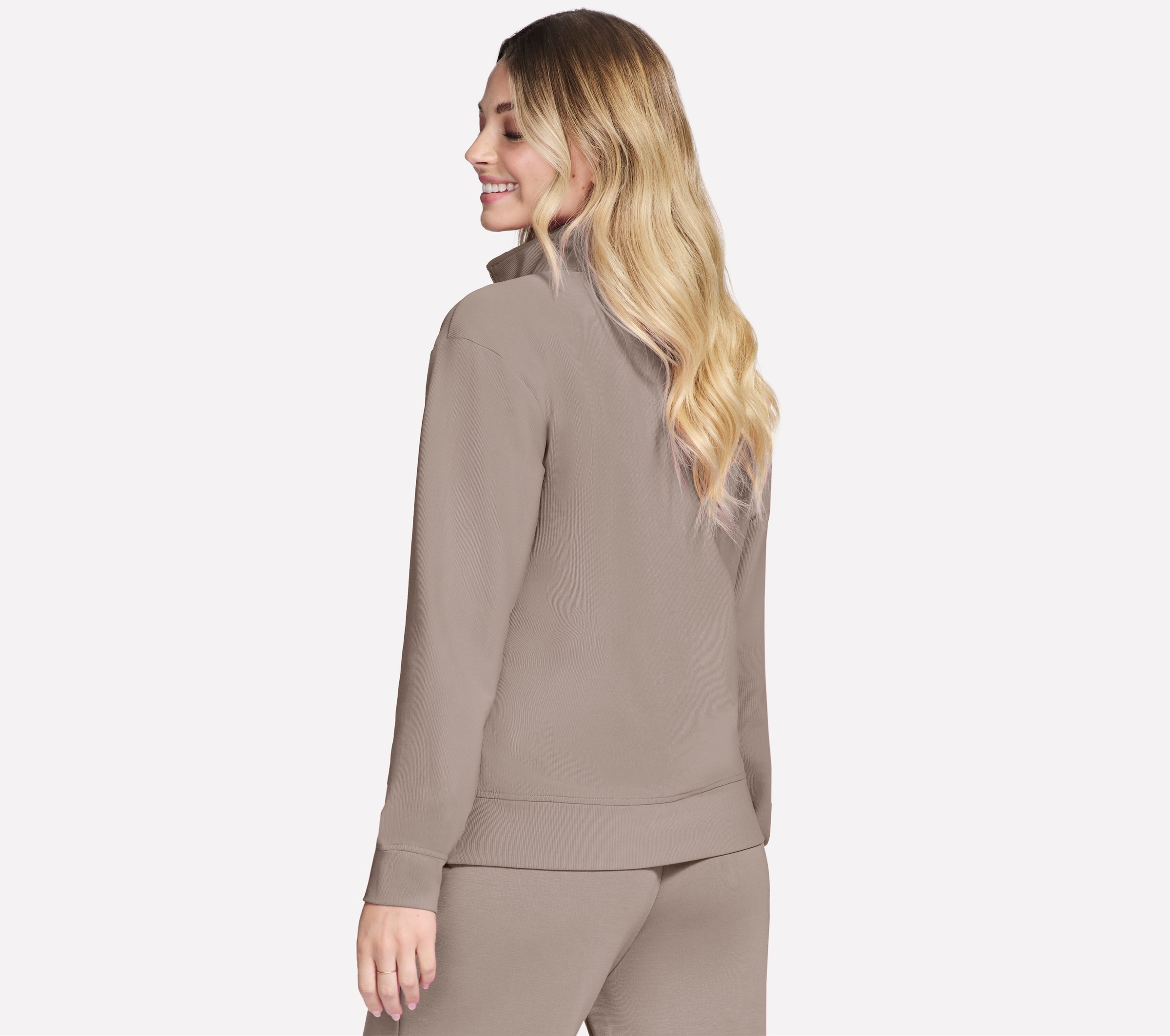 Skechers Pull à col roulé »GOLUXE RIB 1/4 ZIP« pull à col roulé sportif, adapté à la mode sportive