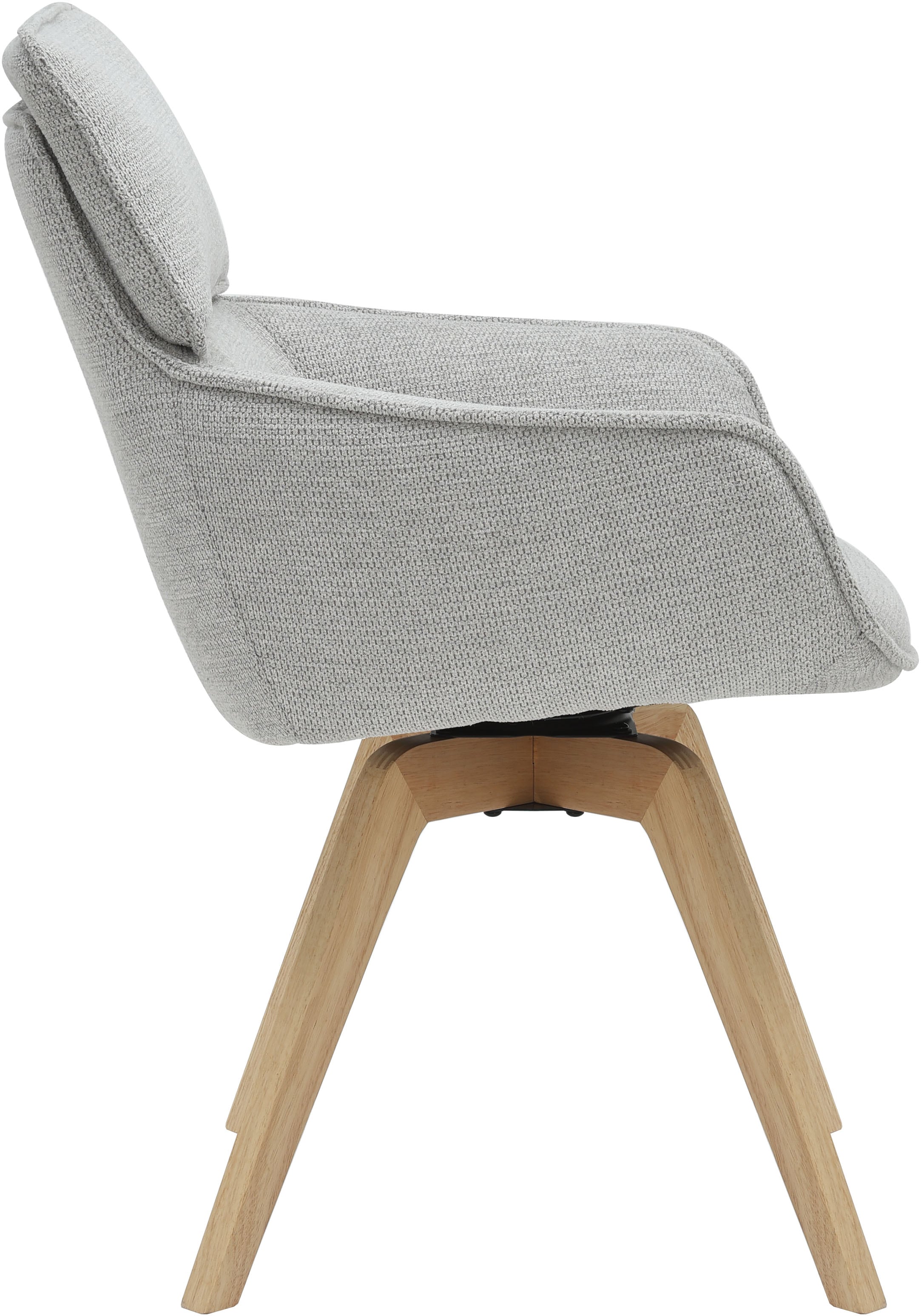 GOODproduct Chaise de salle à manger »Katelin« () 1 cuispflegeleichter Webstoff Bezug, pulverbeschichtetes Metallgestell