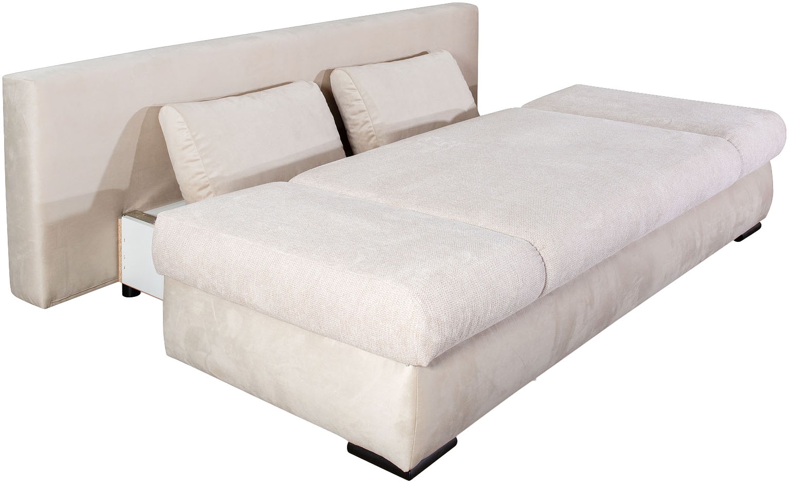 COLLECTION AB Schlafsofa »Chicago mit Bettfunktion, Schlafcouch«, inklusive Bettkasten, Cord-Samt Bezug, anthrazit