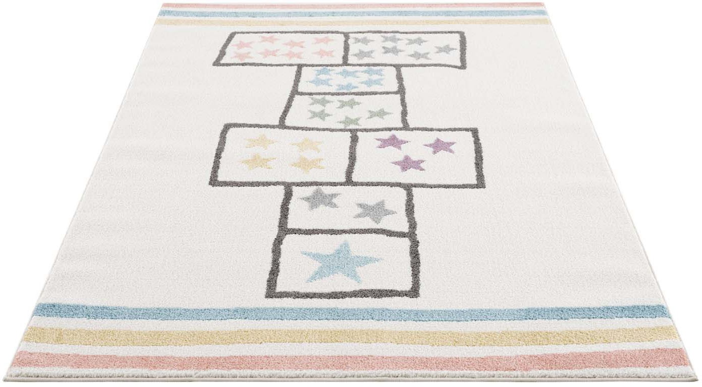 Image of Carpet City Kinderteppich »Anime9397«, rechteckig, 11 mm Höhe, Spiel-Hüpf-Teppich, Sterne, Weicher Flor, Pflegeleicht, Kinderzimmer bei Ackermann Versand Schweiz