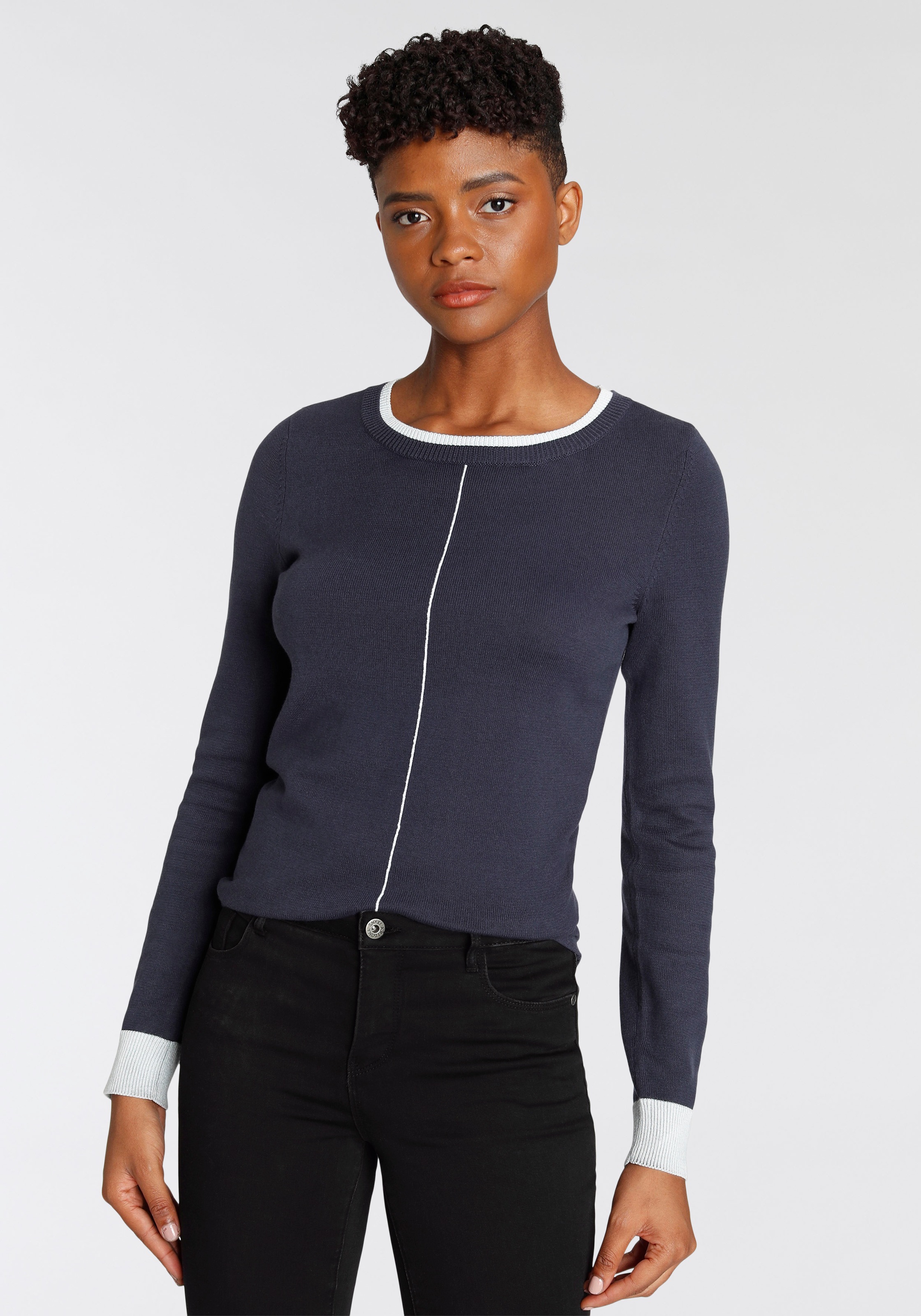 Image of Arizona Strickpullover, Two-Tone Optik bei Ackermann Versand Schweiz