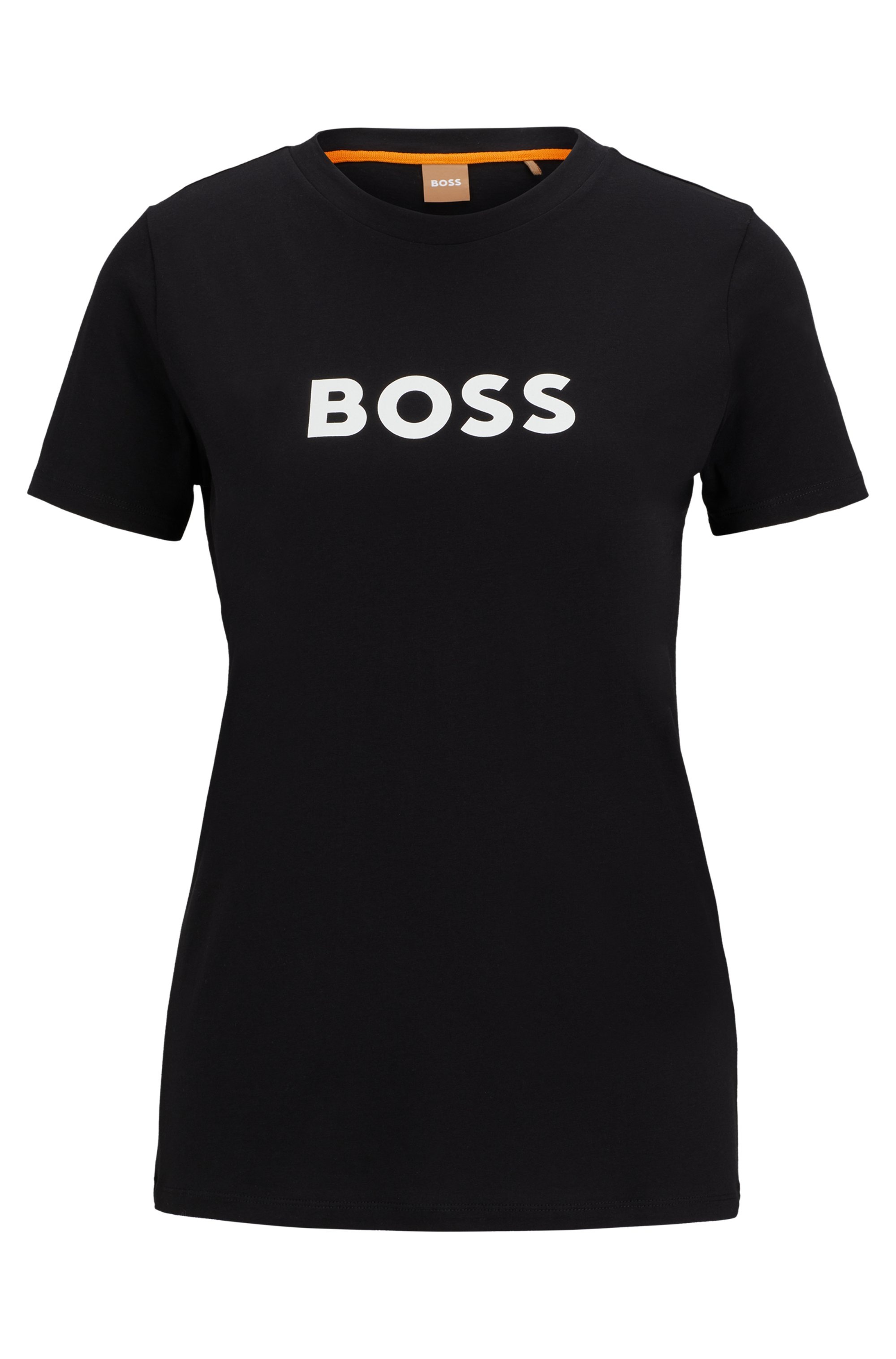 BOSS ORANGE T-Shirt »Elogo Premium Damenmode«, mit BOSS-Schriftzug