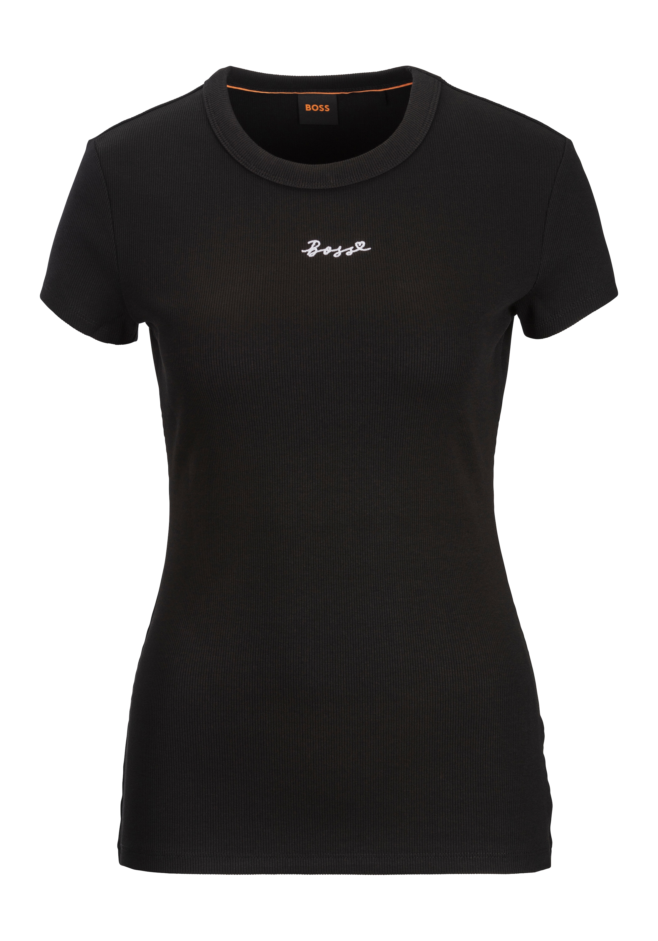 BOSS ORANGE T-Shirt »C_Esim Premium Damenmode«, mit BOSS Stickerei