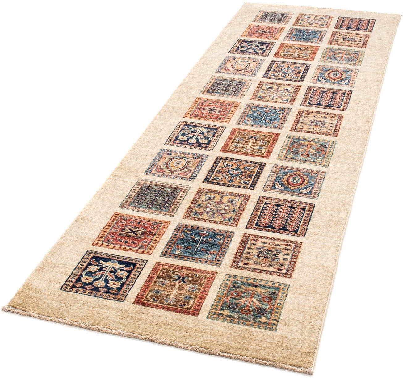 Image of morgenland Orientteppich »Ziegler - 252 x 76 cm - beige«, rechteckig, 6 mm Höhe, Wohnzimmer, Handgeknüpft, Einzelstück mit Zertifikat bei Ackermann Versand Schweiz