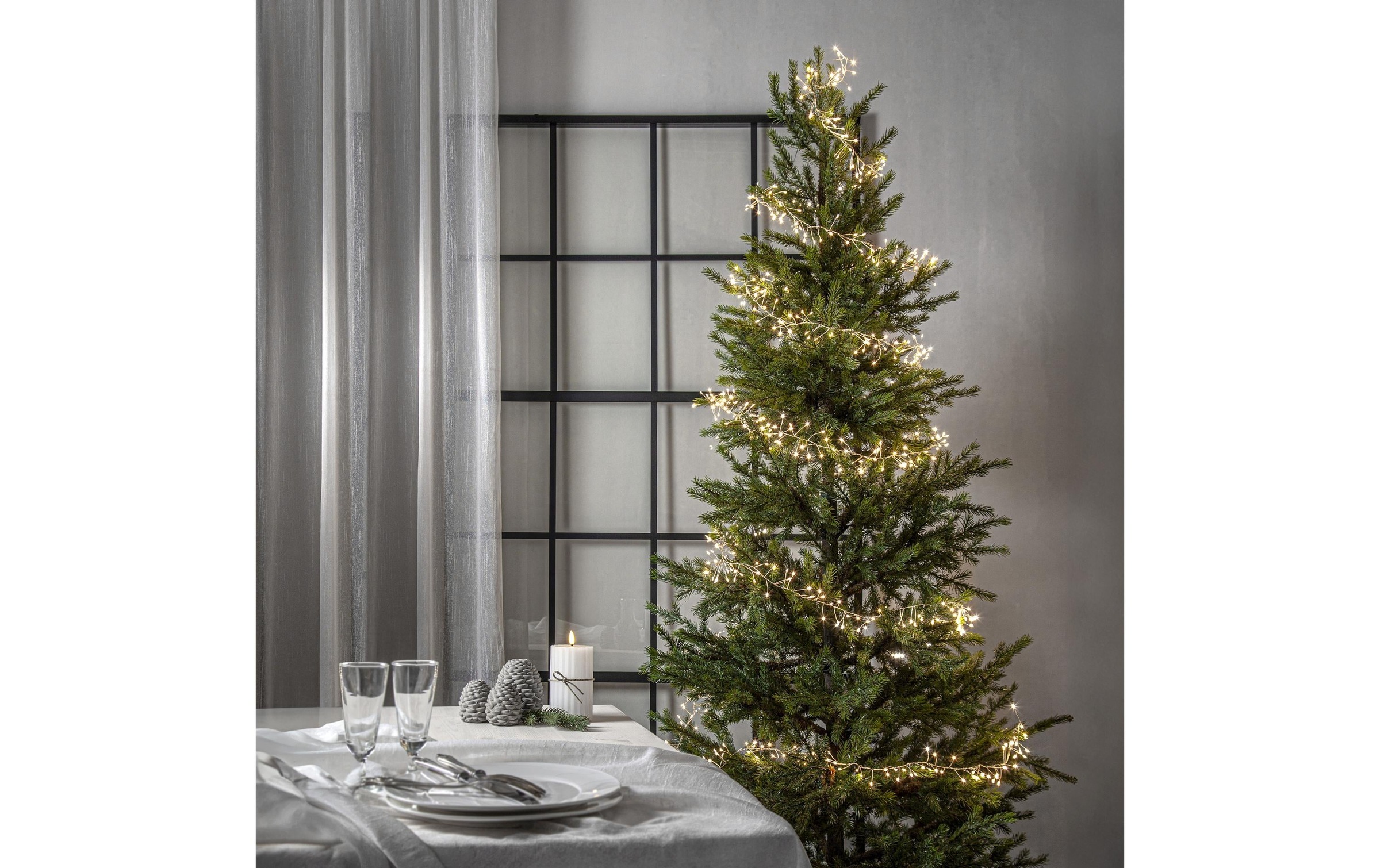   Guirlande lumineuse LED »Lichterkette Dew Drop IP20, Warmweiss, 100 LED«