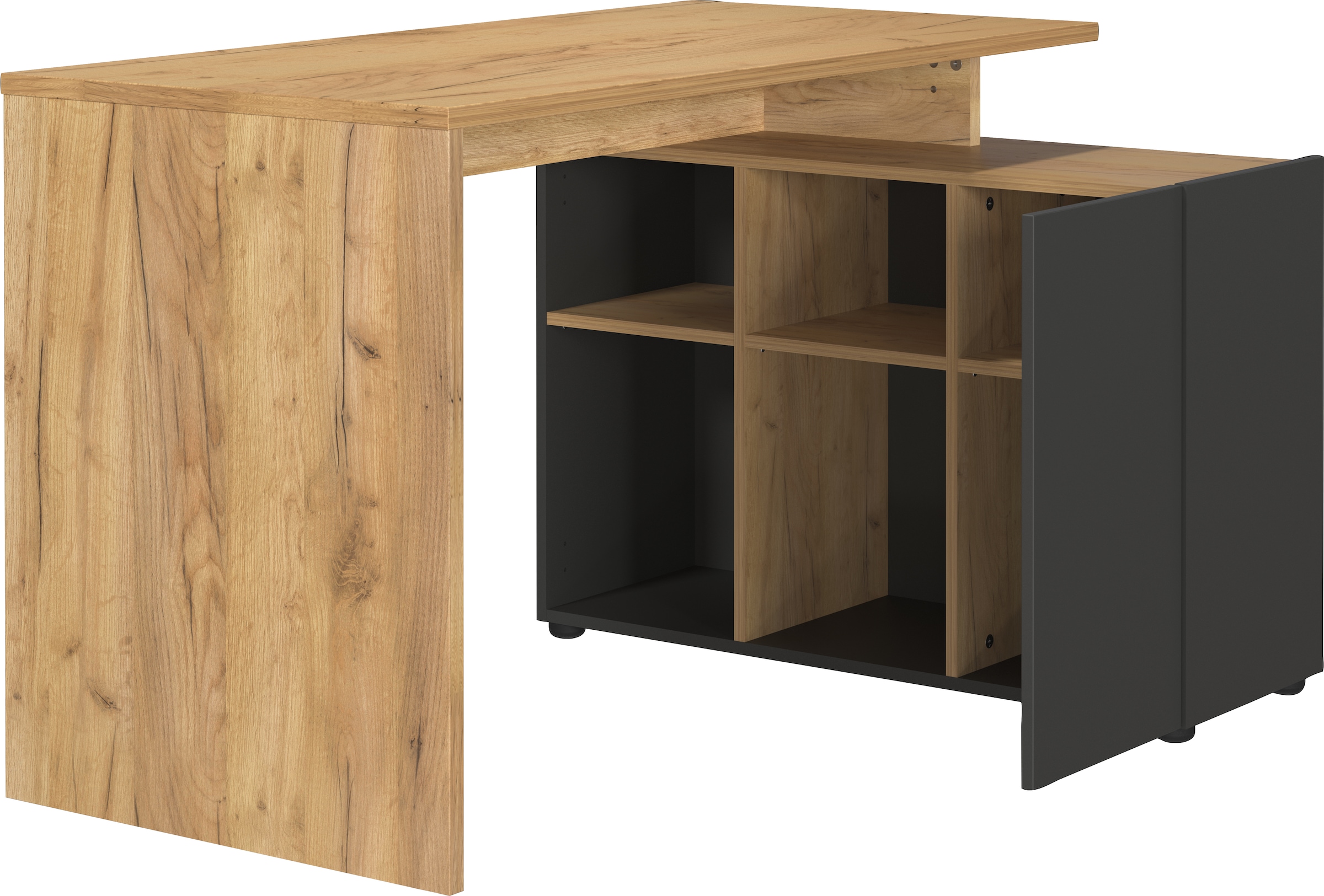 GERMANIA Eckschreibtisch »Adrano« 1 Stk. tlg. mit integriertem Sideboard