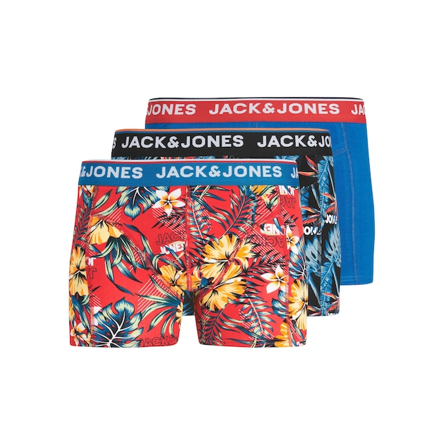 Jack & Jones Junior Boxershorts »JACAZORES TRUNKS 3 PACK NOOS JNR«, (Packung,  3 St.) Trouver sur