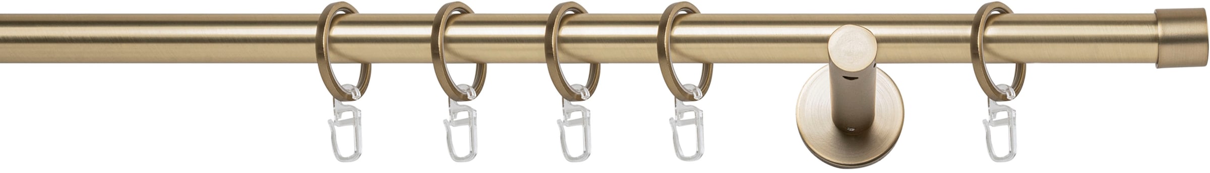 mydeco Gardinenstange »20mm Cap Wandträger 12 cm«, 1 läufig-läufig, Fixmass