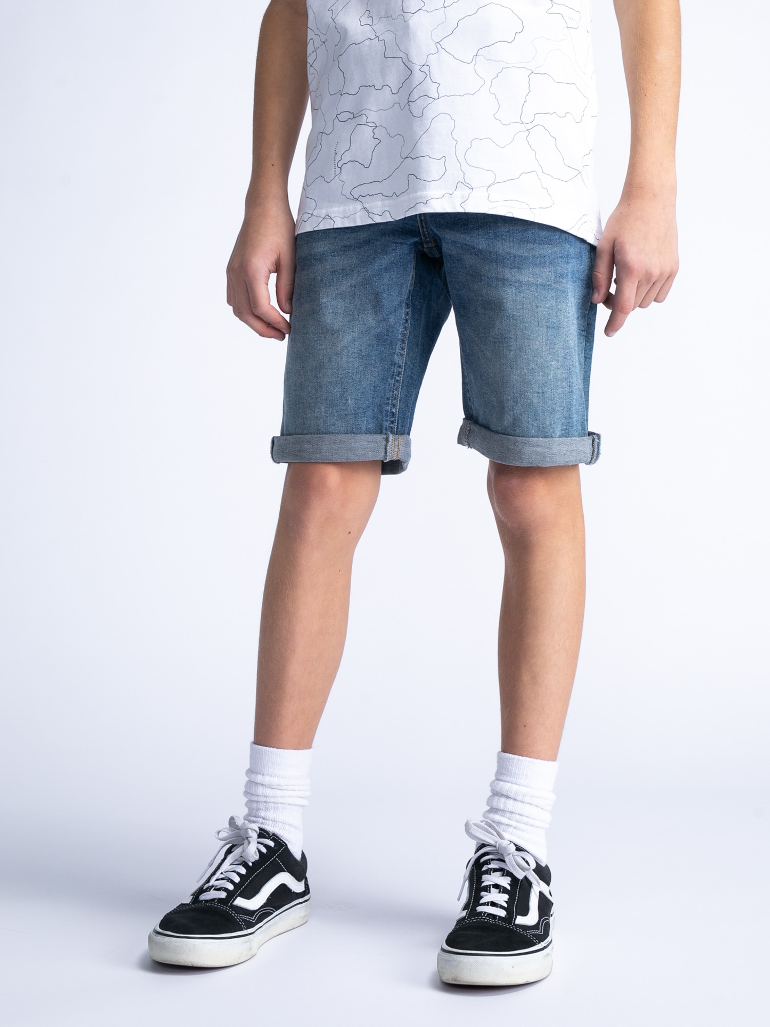 Jeansshorts, mit Stretch, for BOYS