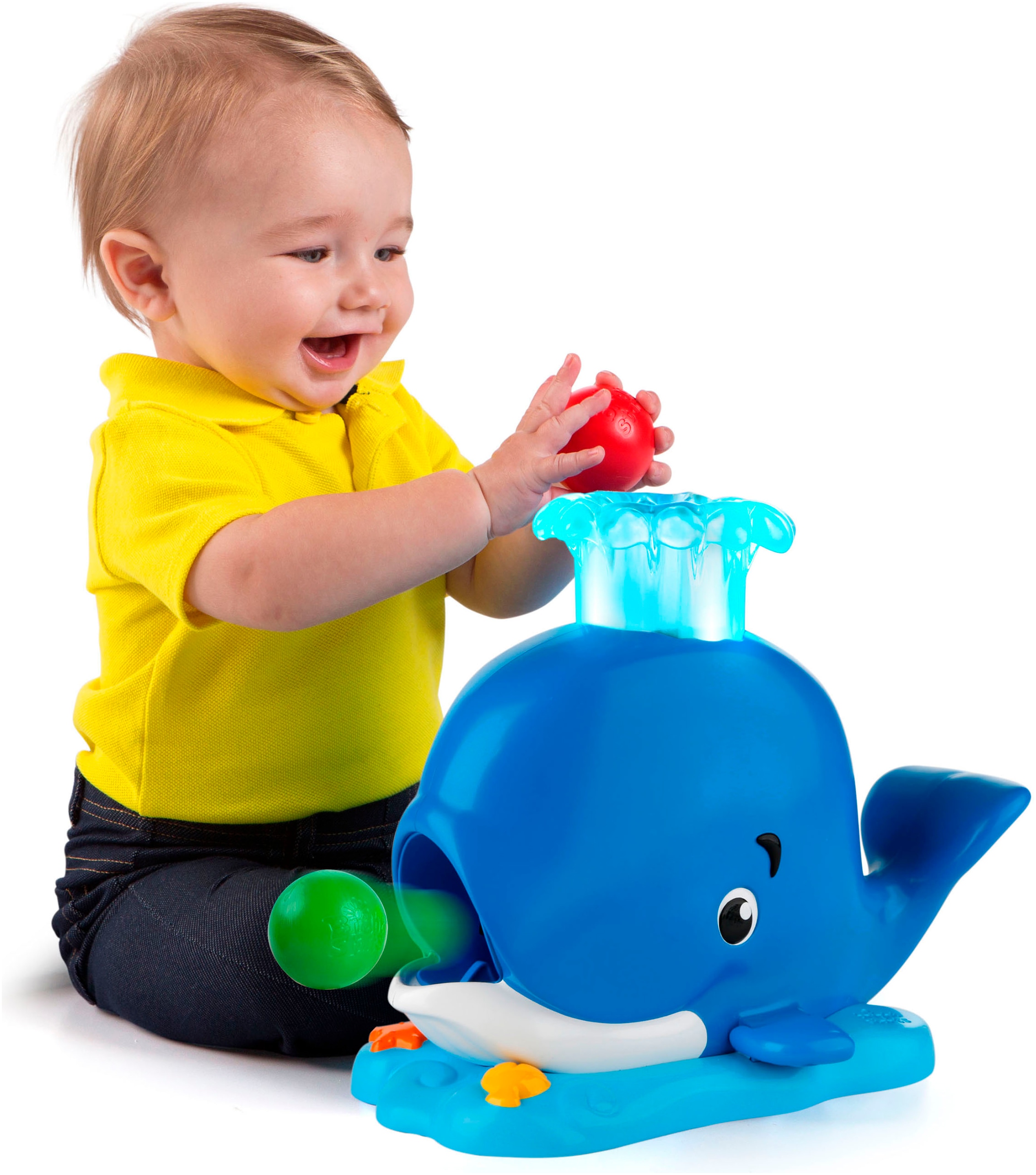 Bright Starts Jouets éducatifs »Silly Spout Whale Popper™« mit Licht und Sound