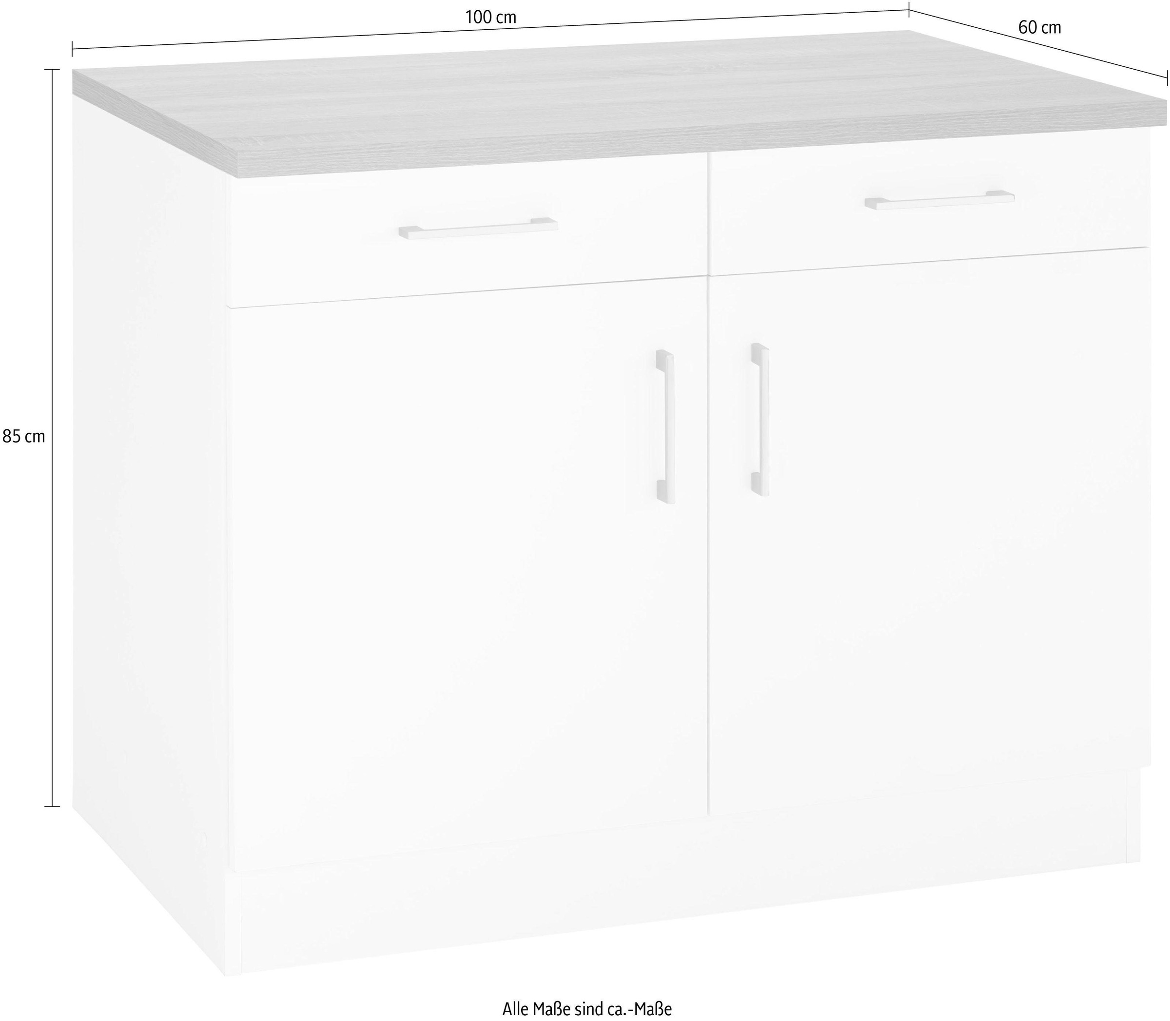 KOCHSTATION Unterschrank »KS-Mali« Breite 100 cm