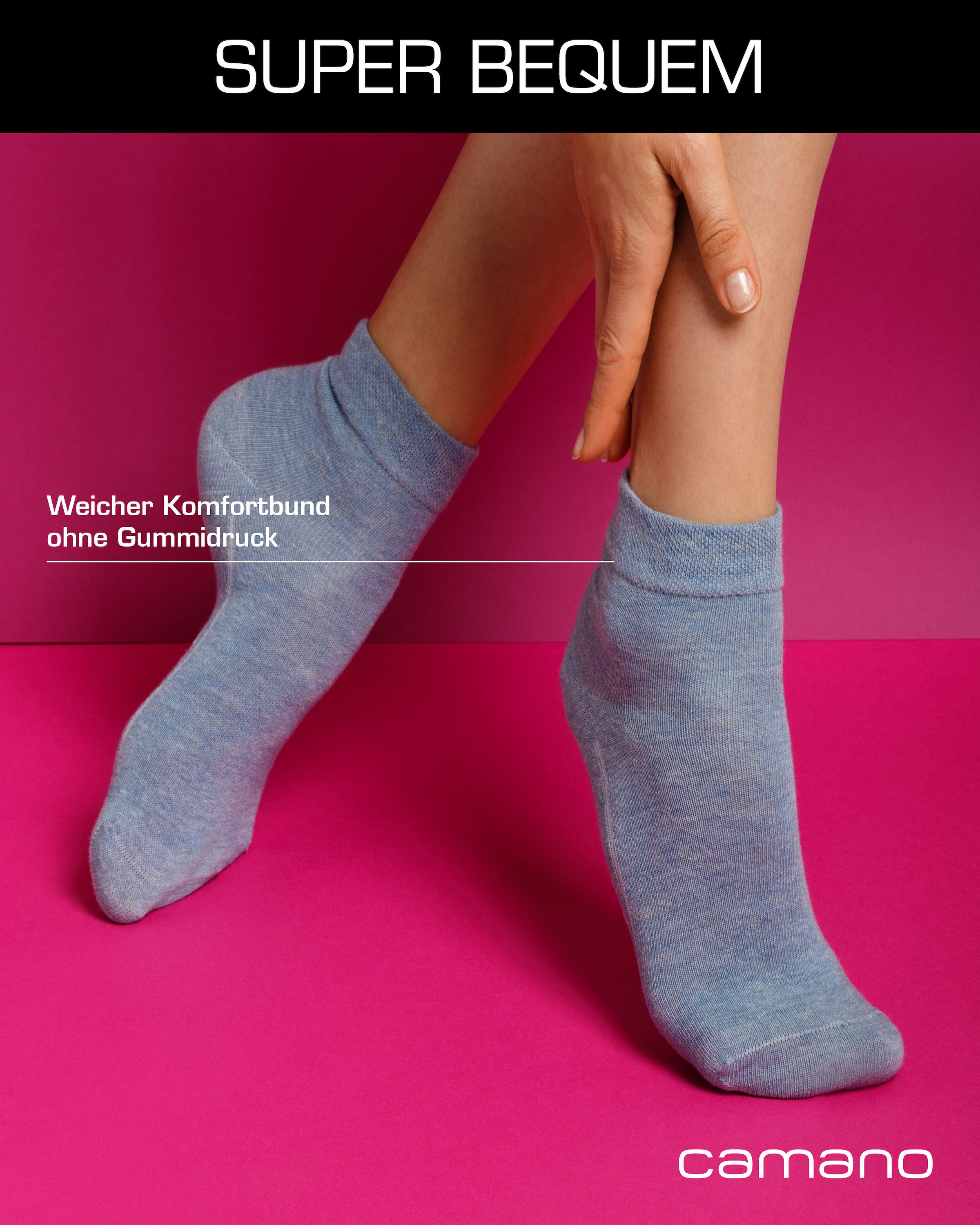 Camano Kurzsocken »ca-soft«, (7 Paar), mit hohem Baumwollanteil