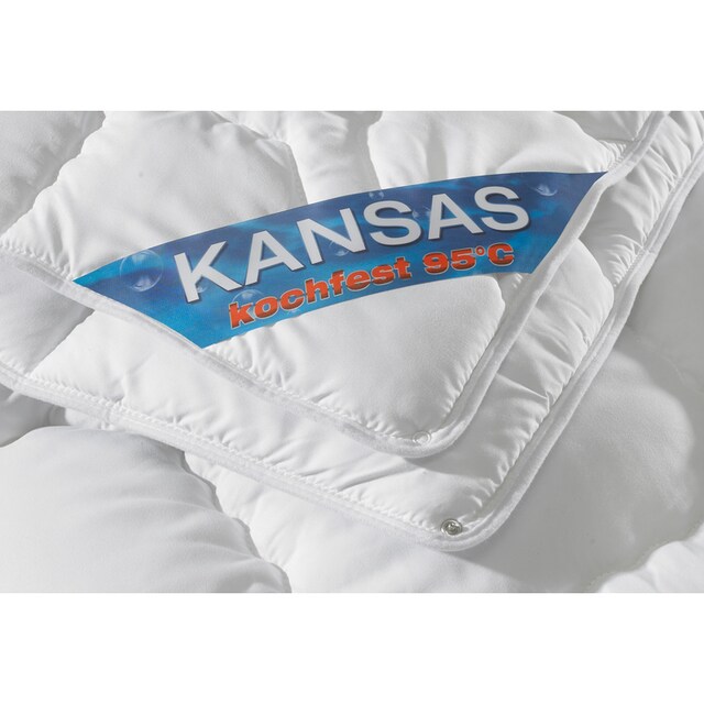 f.a.n. Schlafkomfort Microfaserbettdecke »Kansas«, leicht, Füllung  Polyesterfaser, Bezug 100% Polyester, (1 St.), Bettdecke in 135x200 cm und  weiteren Grössen, für Sommer oder Winter bequem kaufen