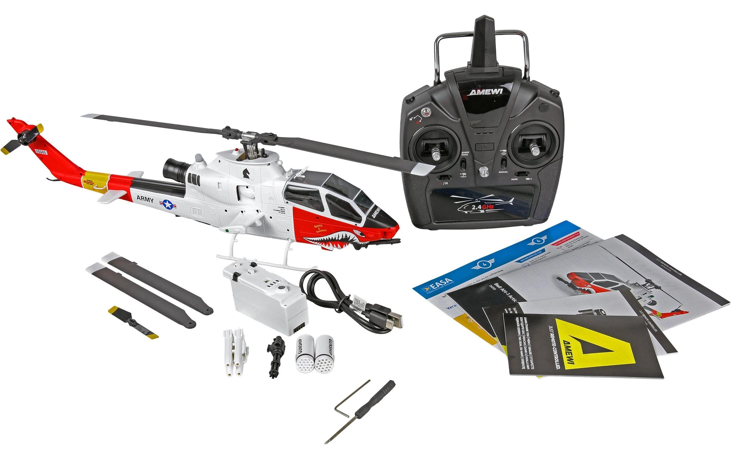Amewi Hélicoptère RC »Helikopter Bell AH-1 Arctic Cobra 6-Kanal RTF«
