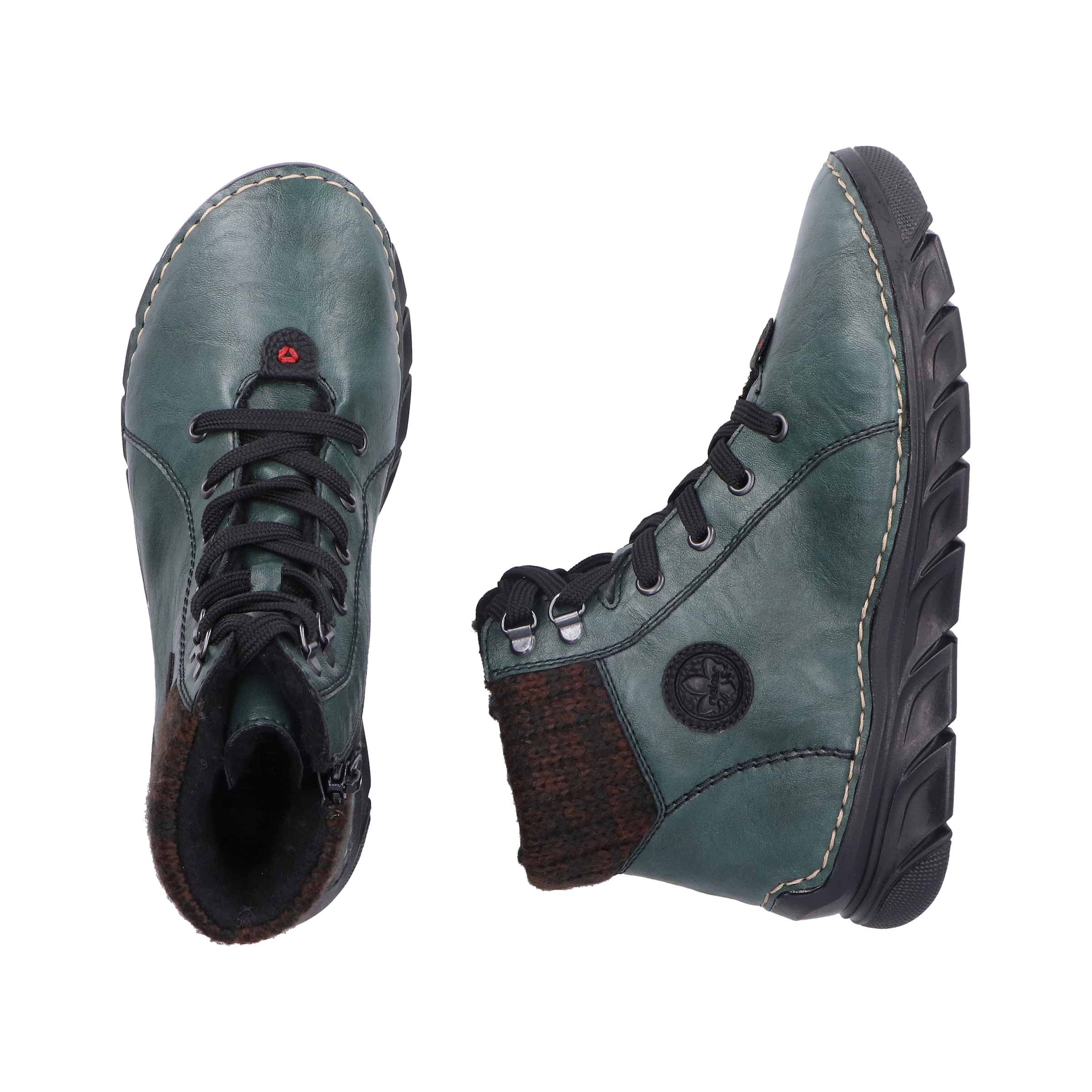 Rieker Bottes d'hiver  bottines à lacets, bottines avec fermeture éclair intérieure