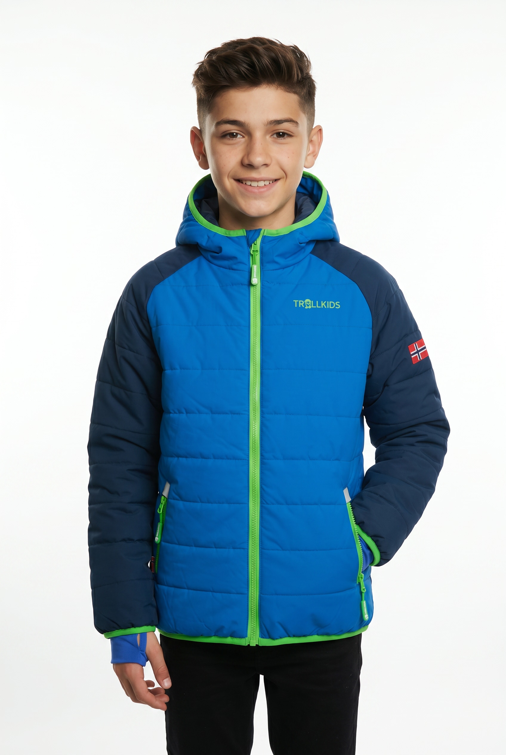 Image of TROLLKIDS Winterjacke "KIDS HAFJELL SNOW JACKET PRO" mit Kapuze für Kinder und Jugendliche, mit Kapuze, winddicht, wasserabweisend