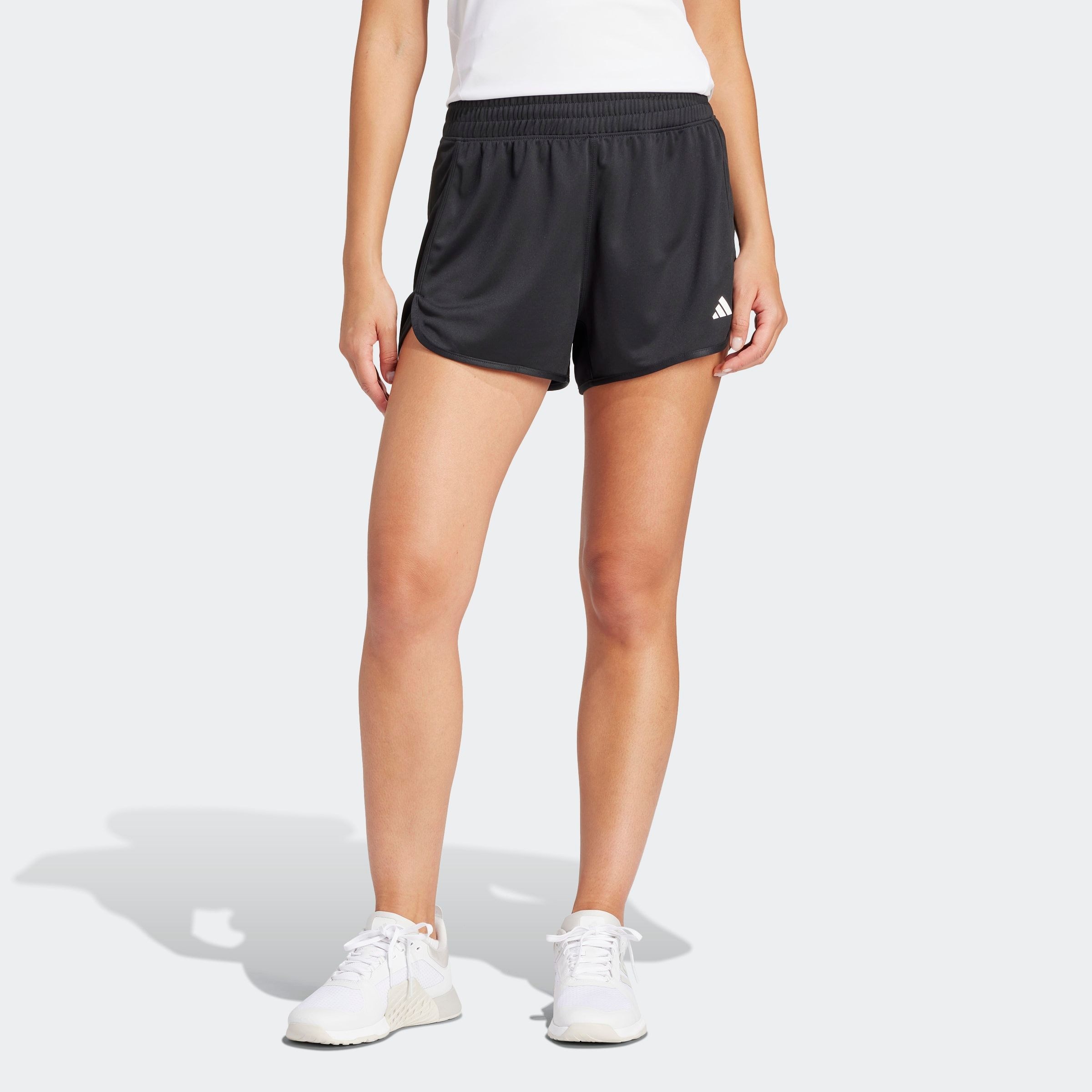 Image of adidas Performance Shorts "PACER ESSENTIALS KNIT HIGH-RISE" Trainingsshorts aus weiches Material, atmungsaktiv