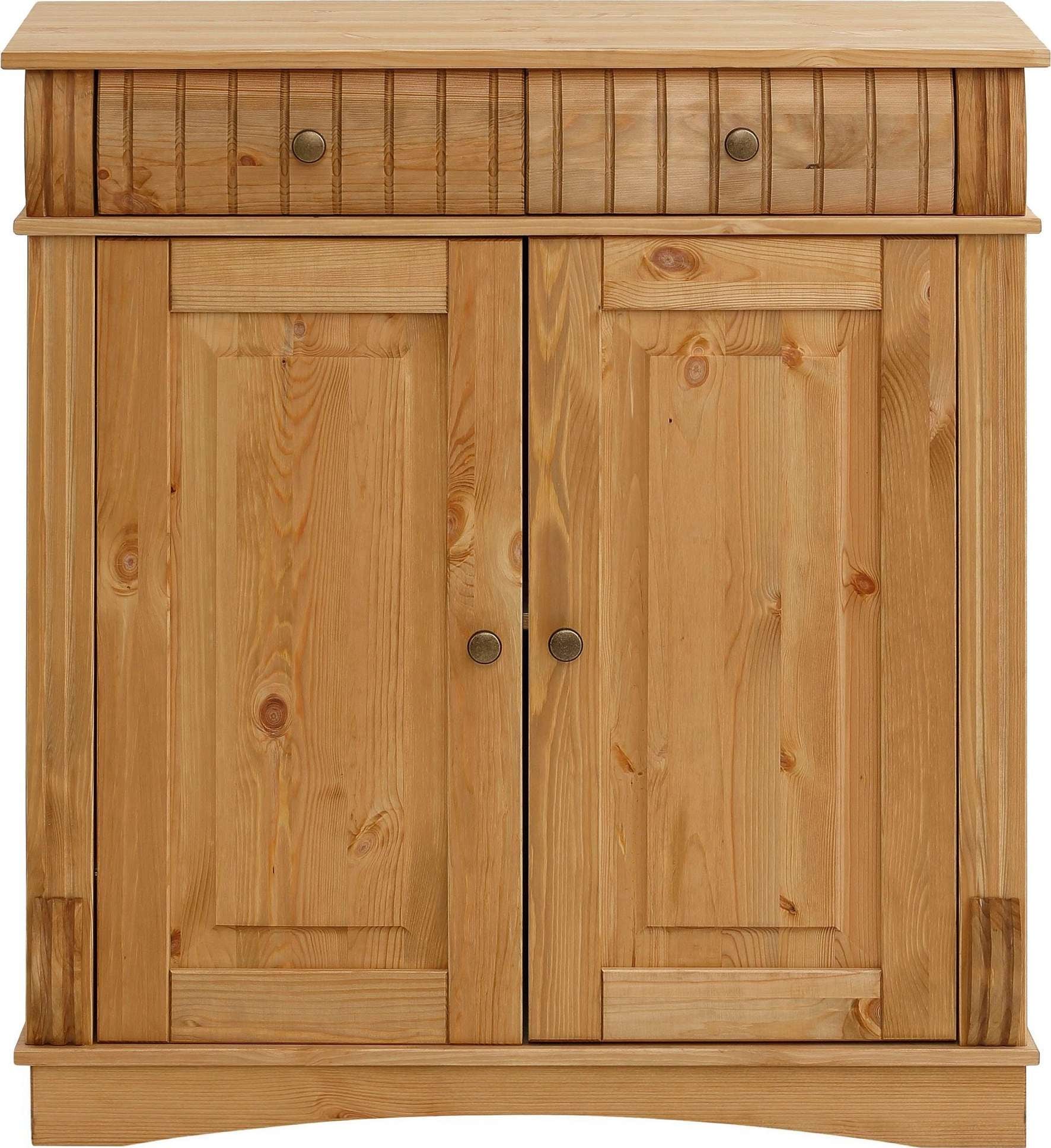 Home affaire Kommode »Teresa Sideboard nur 2 Schubkästen«, aus massiver Kiefer Breite 84 cm, Höhe 90 cm, FSC®