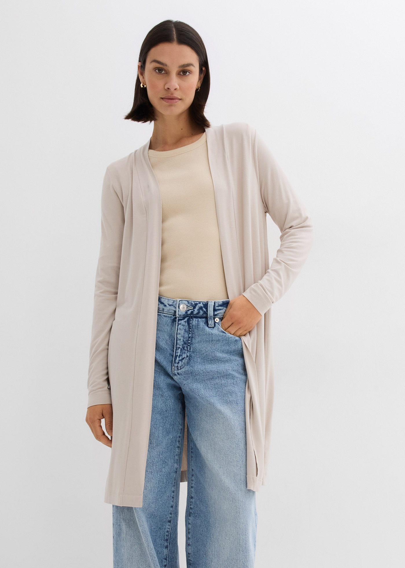 Image of bonprix Shirtjacke gerade Passform, offene Schnittform ohne Verschluss