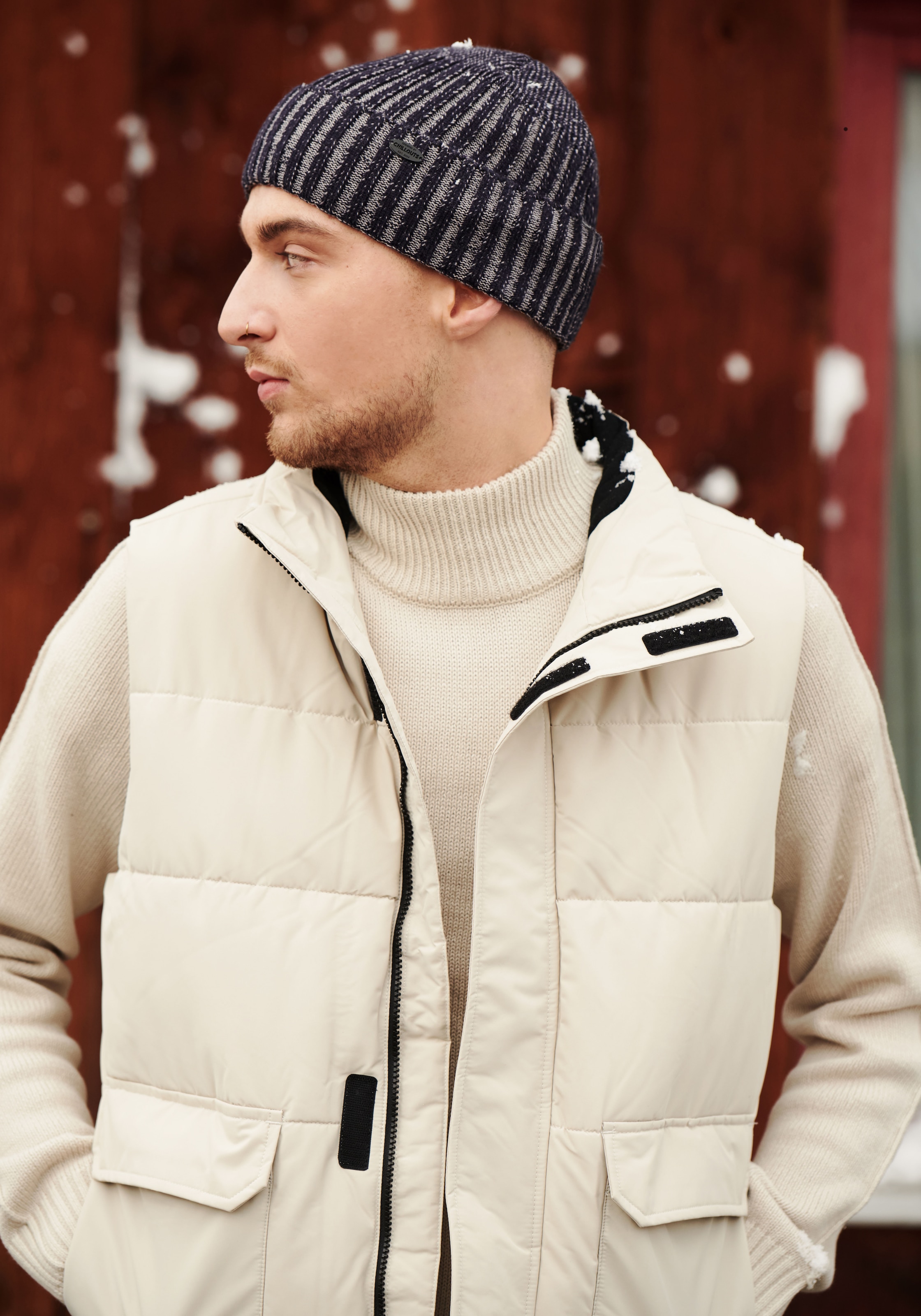 chillouts Beanie »Stan Hat«, mit robustem Strickmuster