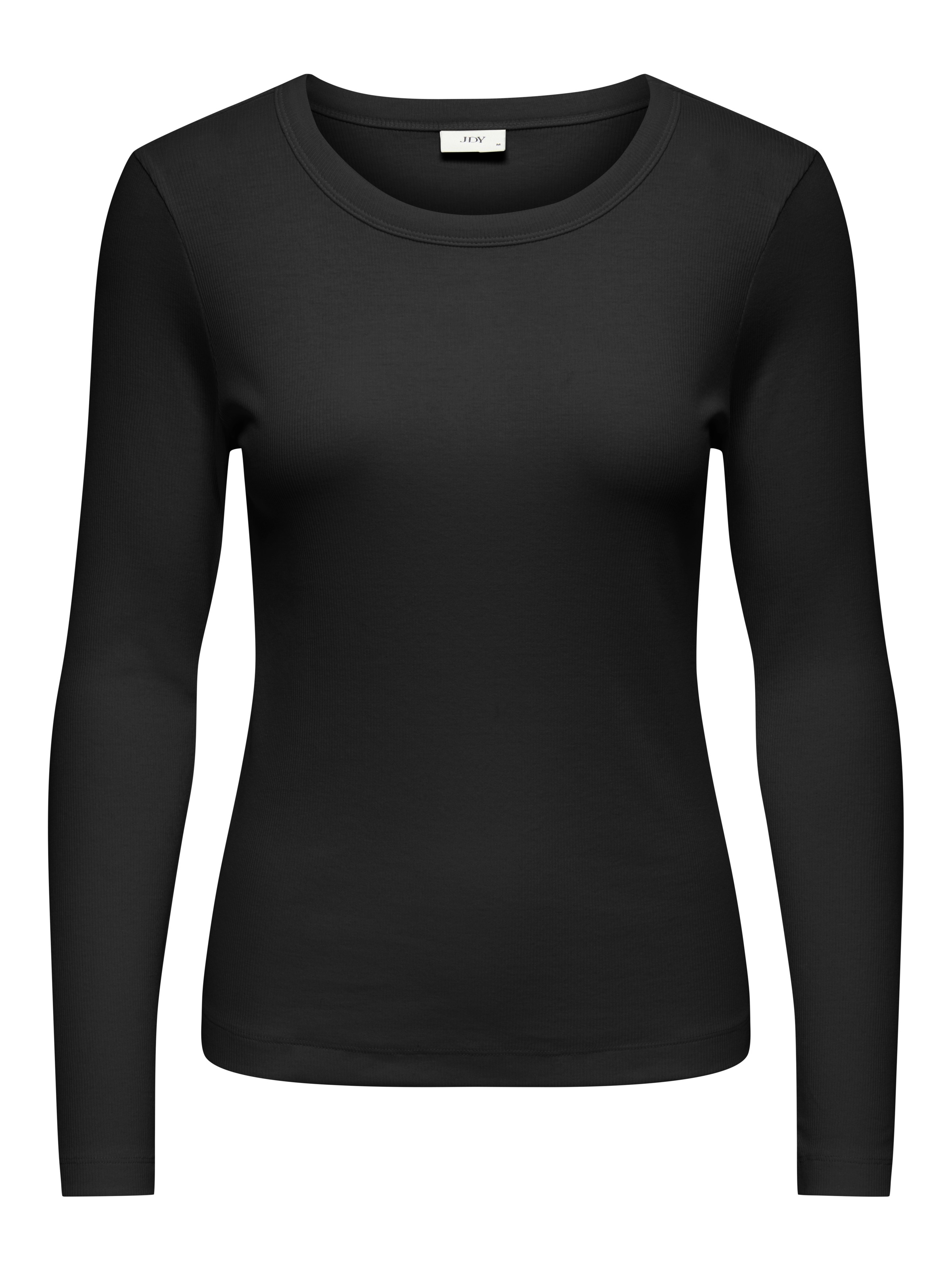 Image of JDY Langarmshirt "JDYLUCKY LS O NECK NEW TOP JRS NOOS" Baumwollmischung, regular fit