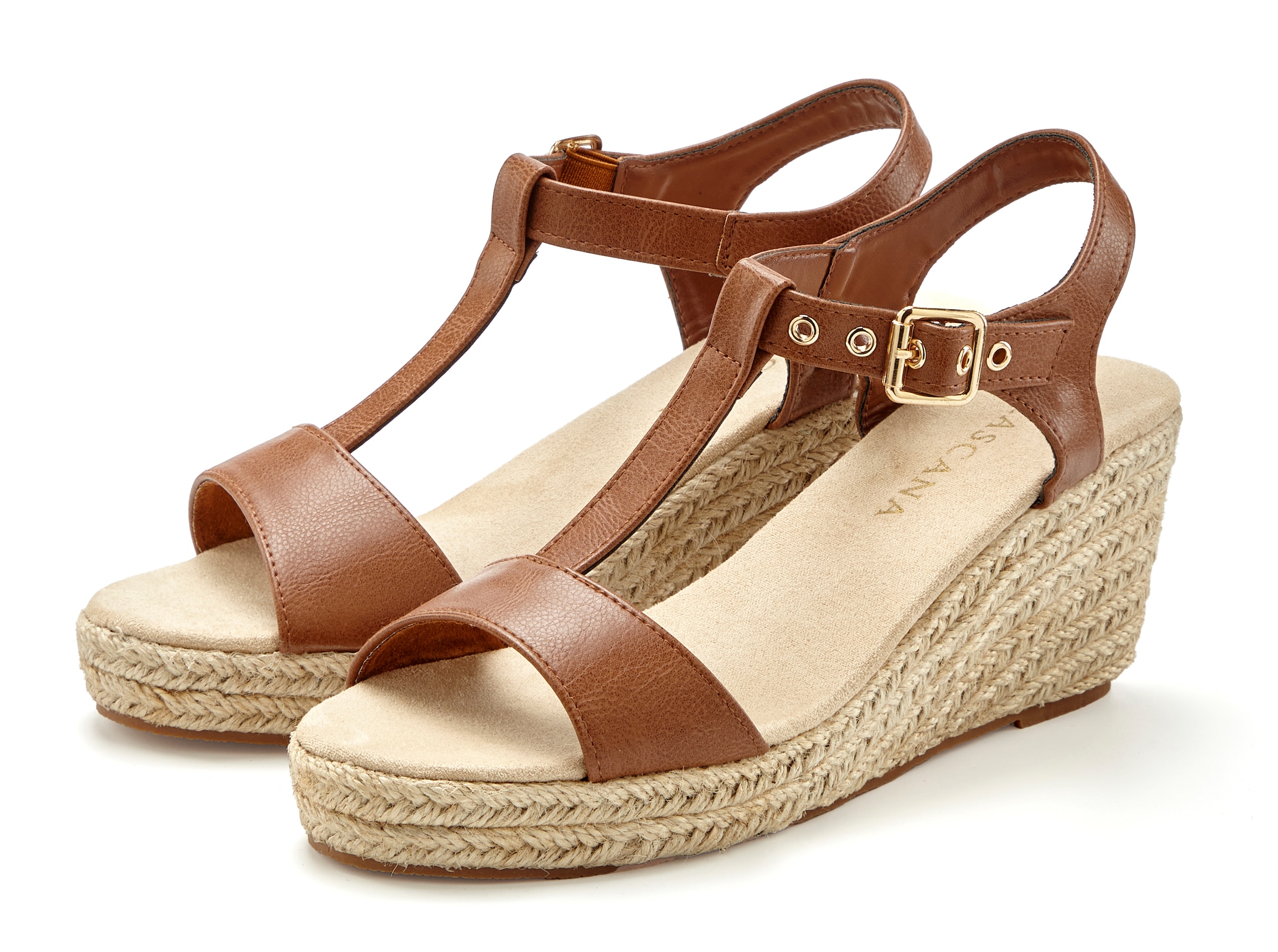 Image of LASCANA Sandalette "Sommerschuh, Keilsandalette, Sandale," mit Keilabsatz VEGAN