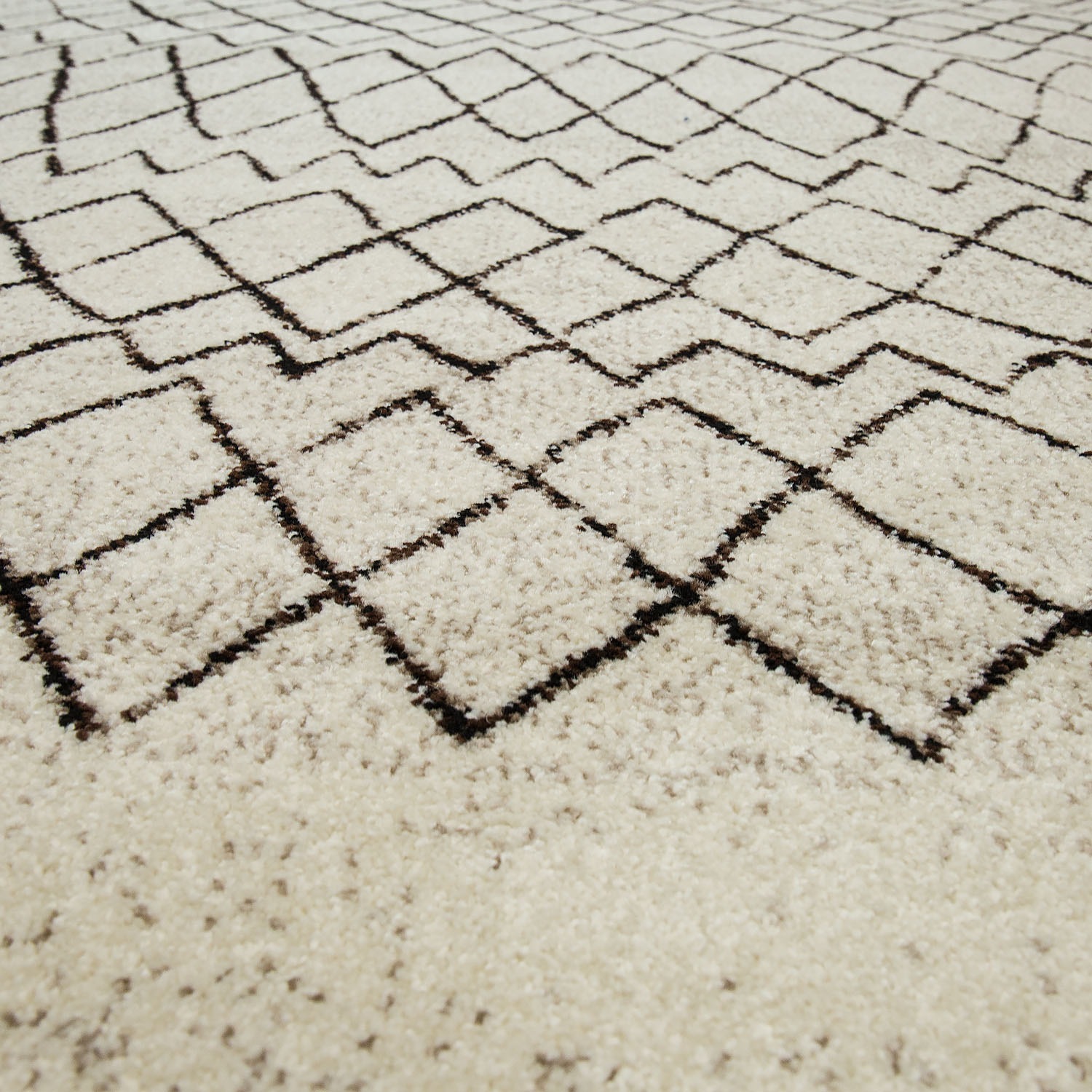 Paco Home Teppich »Nomaden 835«, rechteckig, 17 mm Höhe, Kurzflor, Gabbeh Design, Rauten Muster