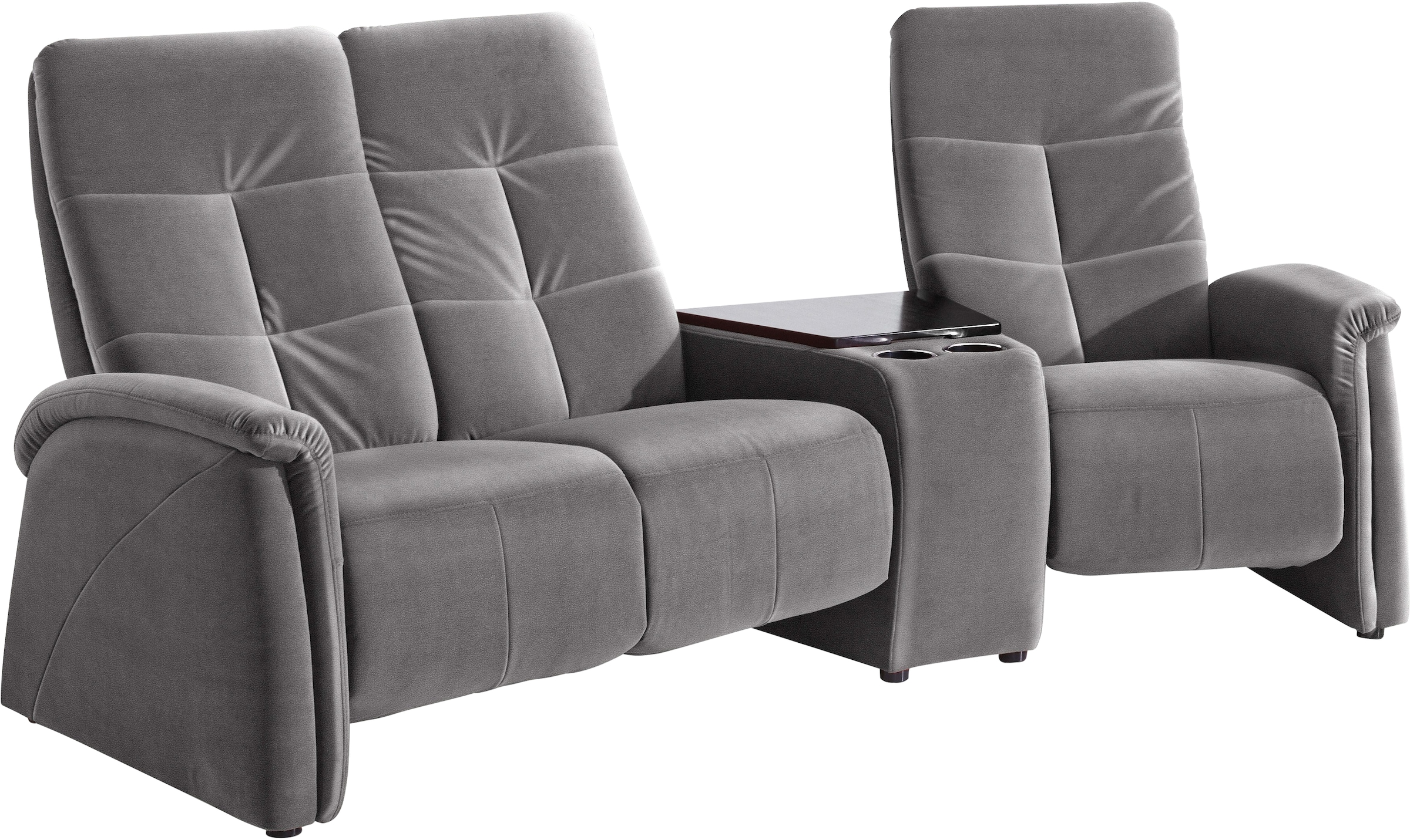Image of exxpo - sofa fashion 3-Sitzer "Tivoli, Kinosofa mit Tischablage & Stauraumfach, man. Relaxfunktion" mit Relaxfunktion