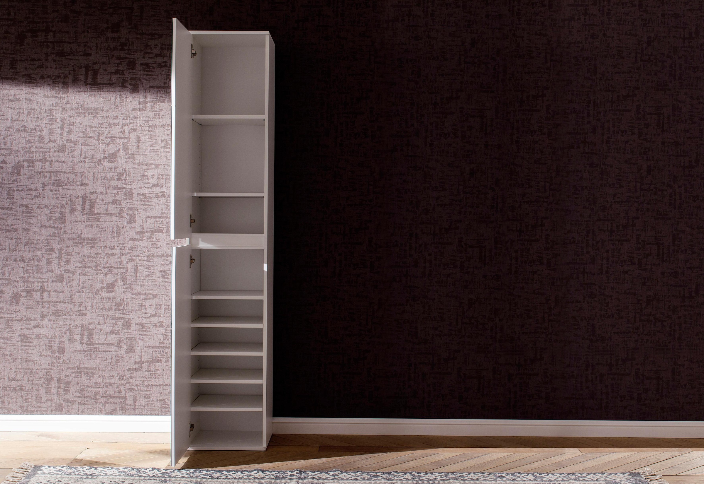 INOSIGN Garderobenschrank »Malcesine«, mit Spiegelfront und 7 Böden, Breite 37 cm