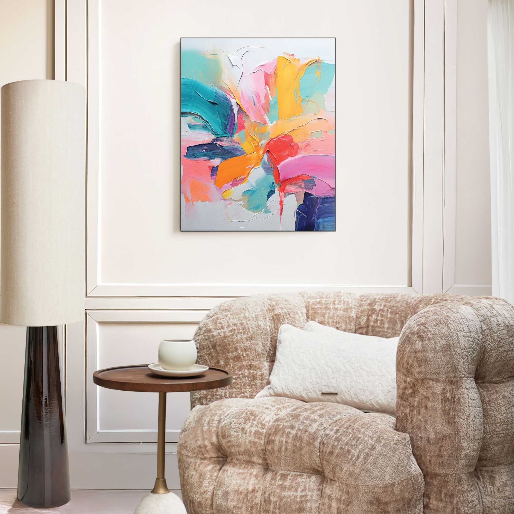 Image of Reinders Wandbild "Farbexplosion" 1 Stk. tlg. Wohnzimmer - Mehrfarbig - MDF - Abstrakt - 50x40 cm