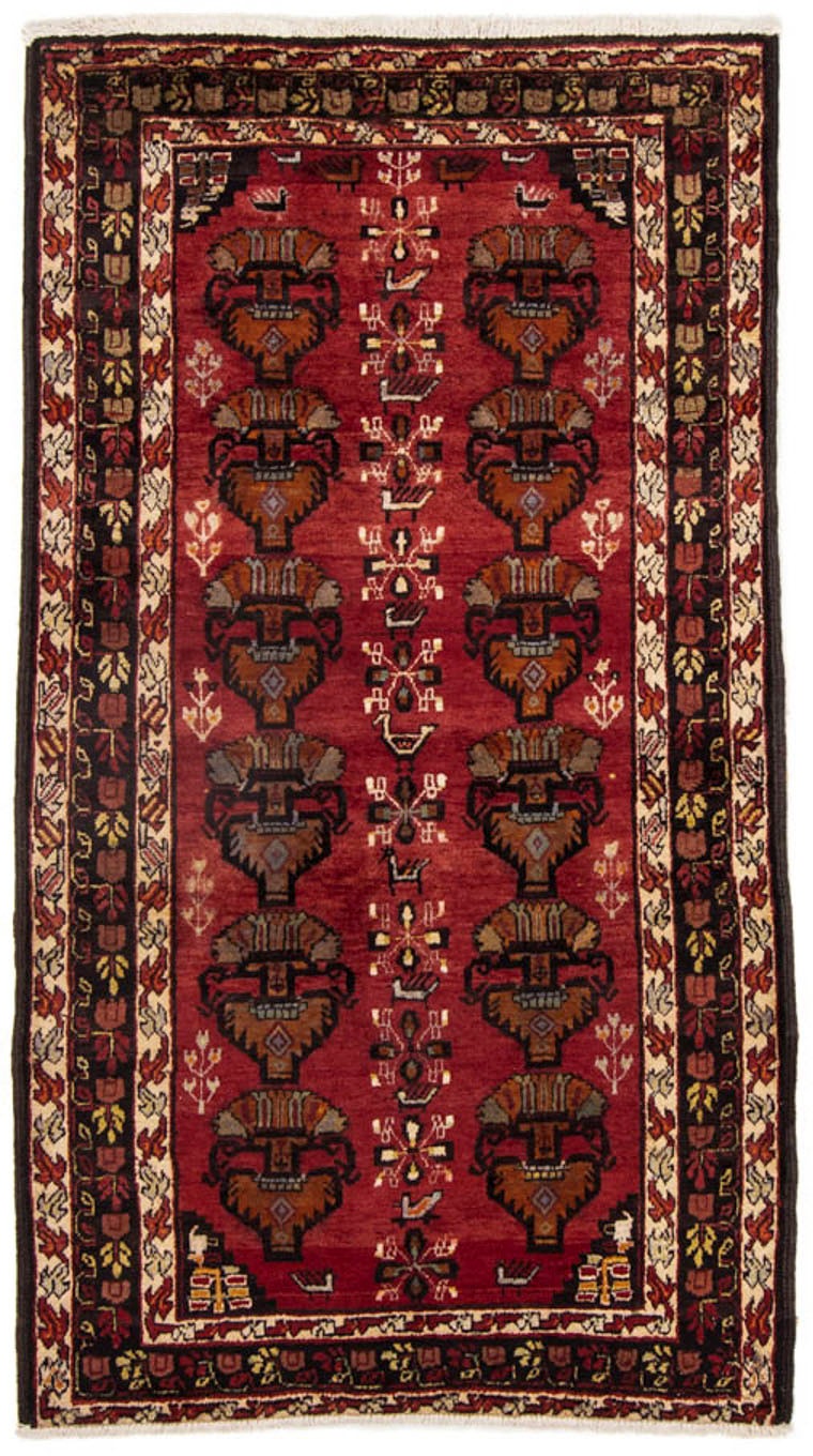 Image of morgenland Hochflor-Läufer »Belutsch Durchgemustert Rosso 181 x 107 cm«, rechteckig, 0,8 mm Höhe, Handgeknüpft bei Ackermann Versand Schweiz