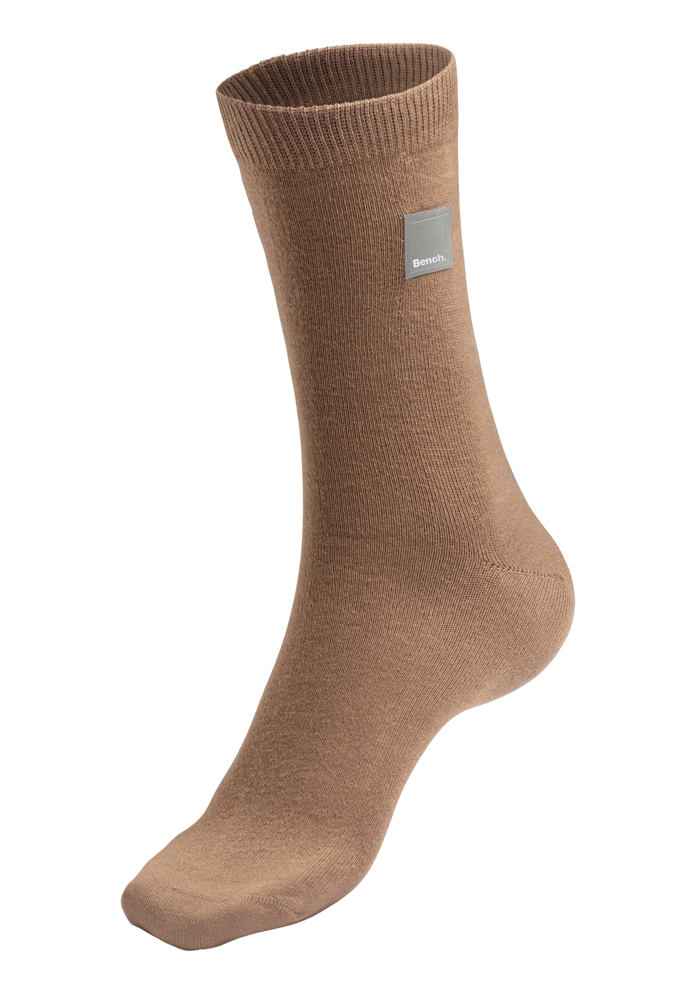 Bench. Basicsocken, (Packung, 4 Paar), mit Weblabel