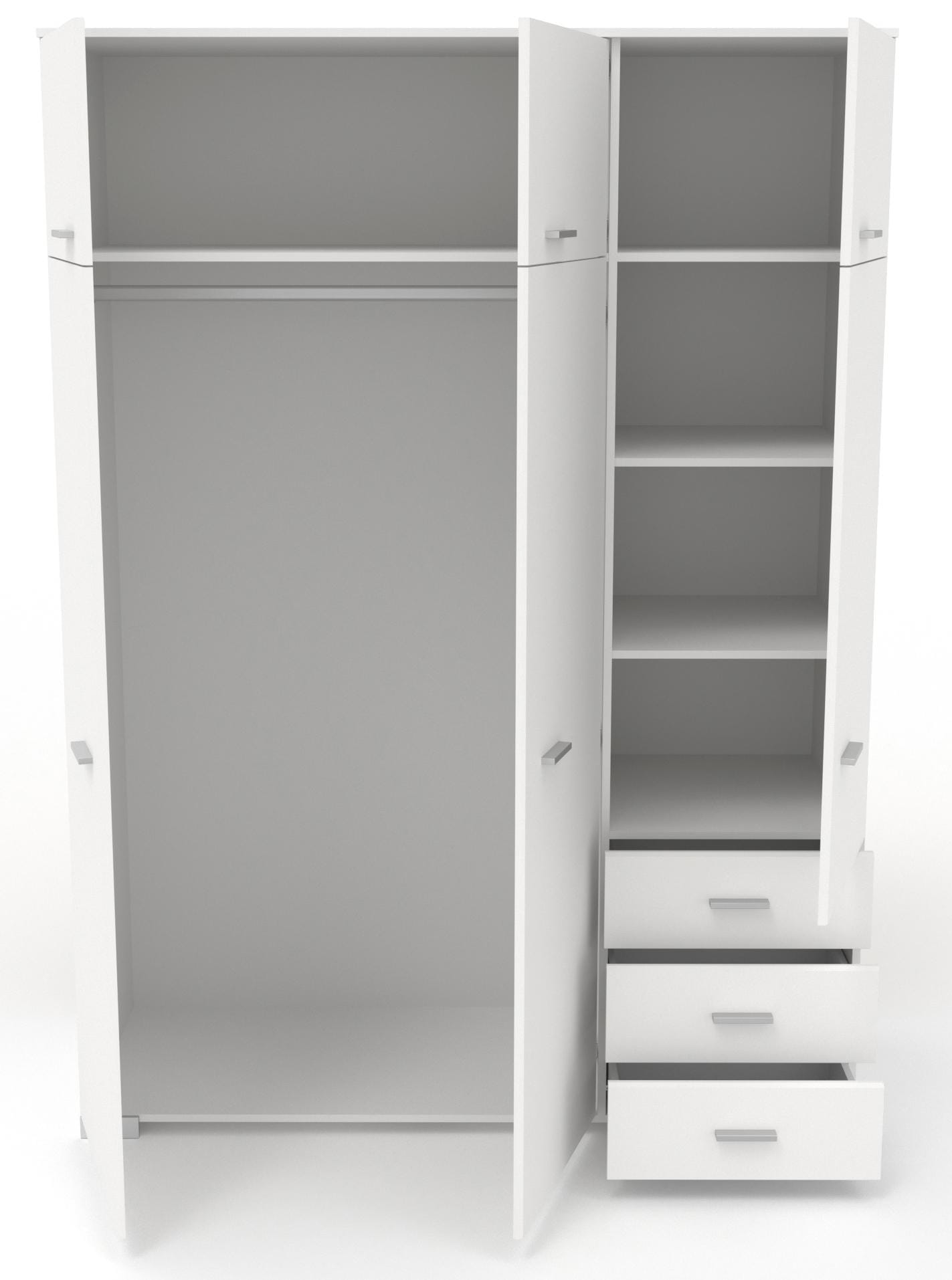 Parisot Jugendzimmer-Set »Sleep«, (Set, 4 tlg., Kleiderschrank, Stauraumbett, Kommode und Schreibtisch)