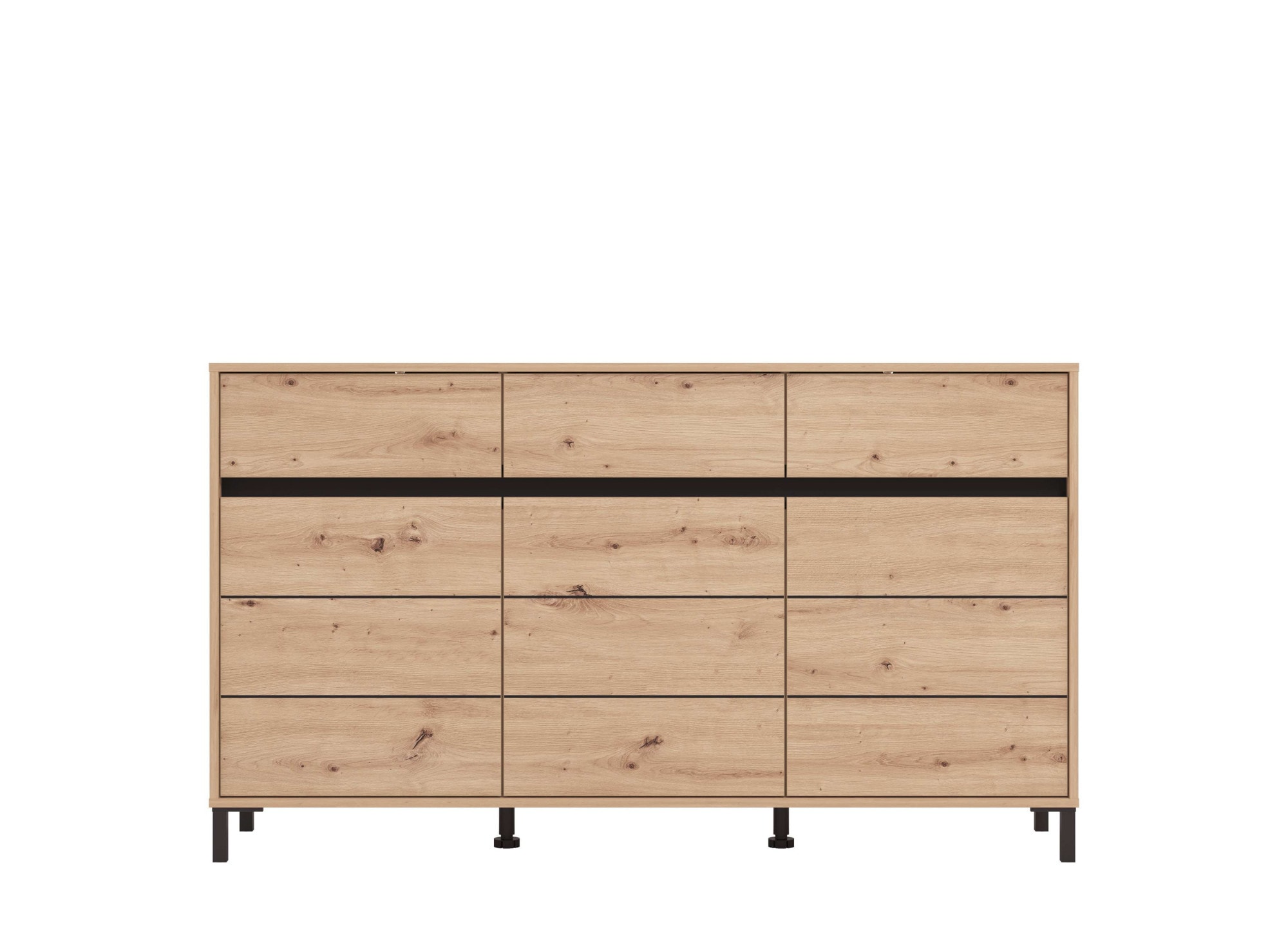 INOSIGN Sideboard »Marron, Kommode, vielseitig einsetzbar«, Breite/Höhe 157/90 cm, mit 3 Schubladen, 2 Fächer hinter jeder Tür