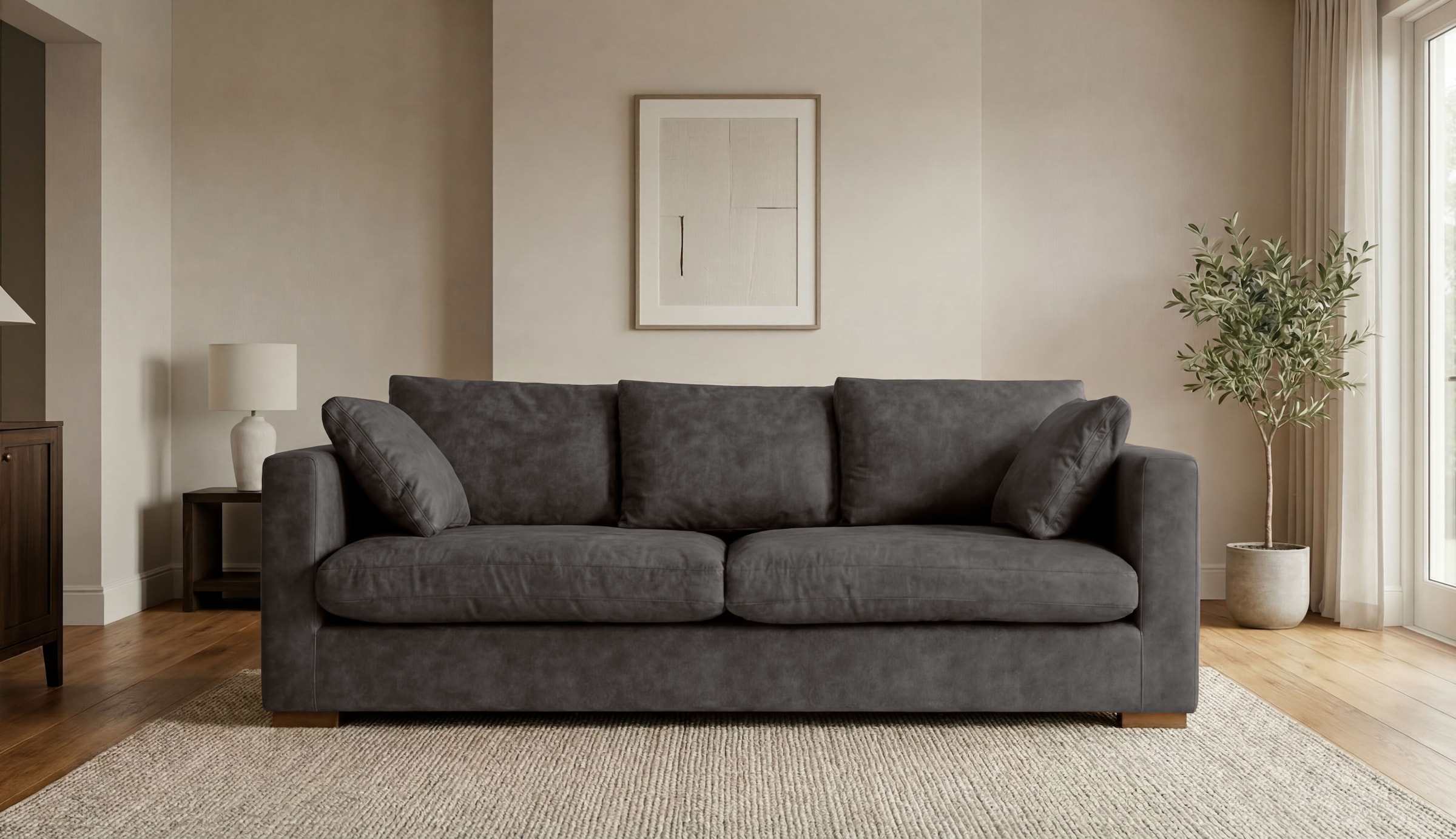 GOODproduct 2,5-places »Coray« extra doux et moelleux, rembourrage avec plumes et duvet