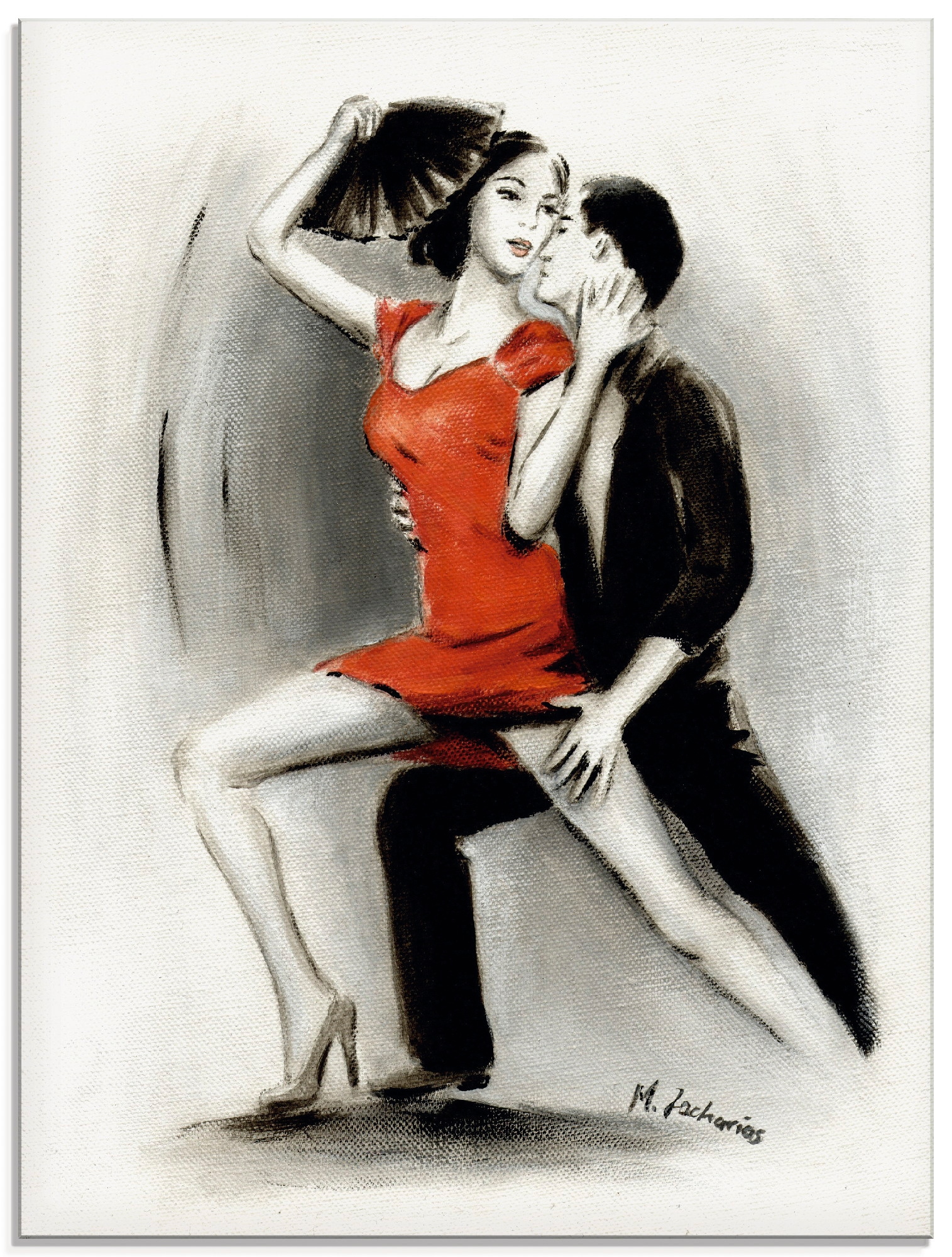 Image of Artland Glasbild "Leidenschaftliches Tanzpaar" Menschen 1 Stk. tlg. in verschiedenen Grössen