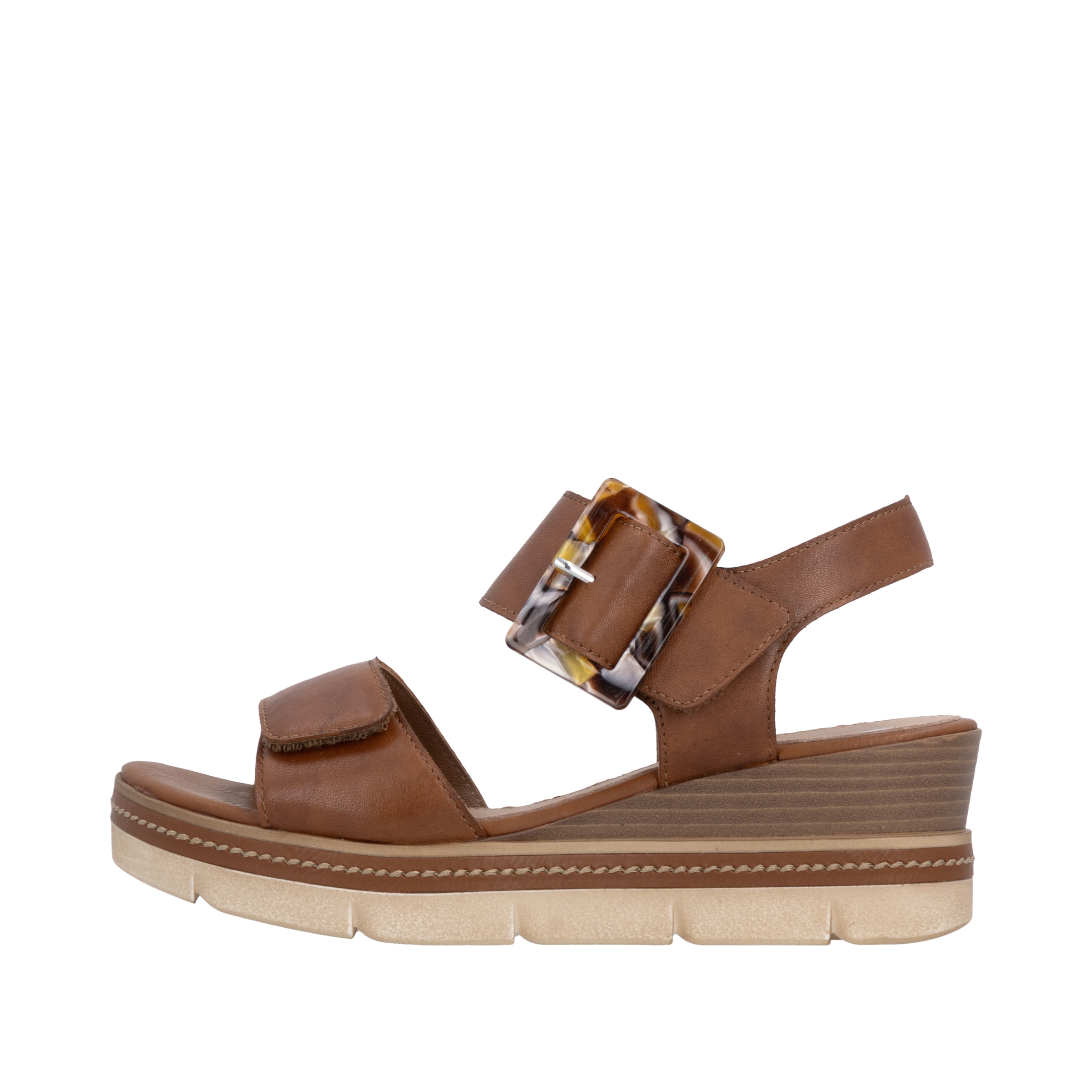 Remonte Keilsandalette »Elisabeth Hurley-Collection«  Keilabsatz, Riemensandale, Sommerschuh, auffällige Zierschnalle