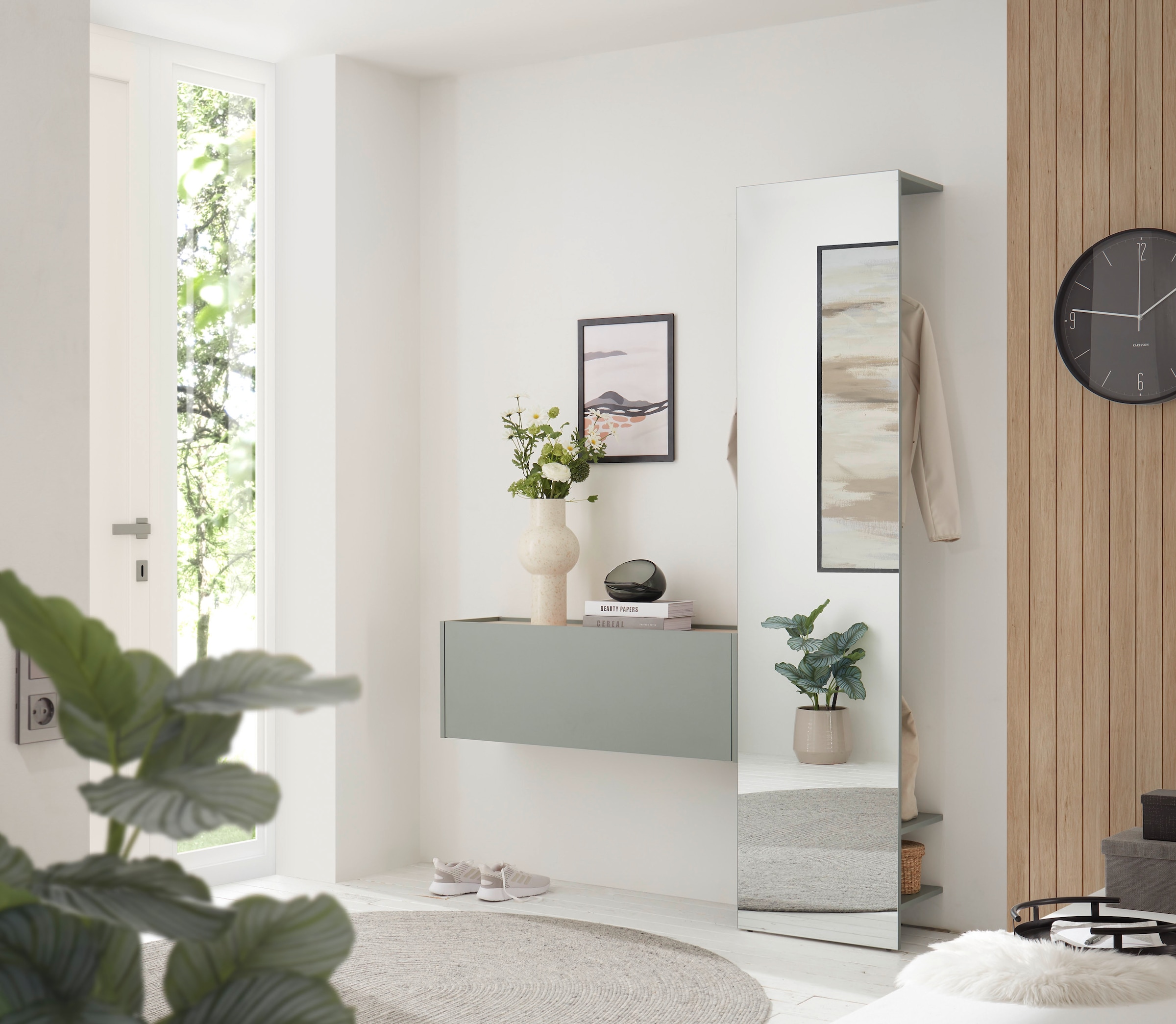 INOSIGN Mehrzweckschrank »GiRON/CiTY, Wandgarderobe in vier Farben, Wandschrank«, zeitloses Design, Breite 100 cm, grosses Fach