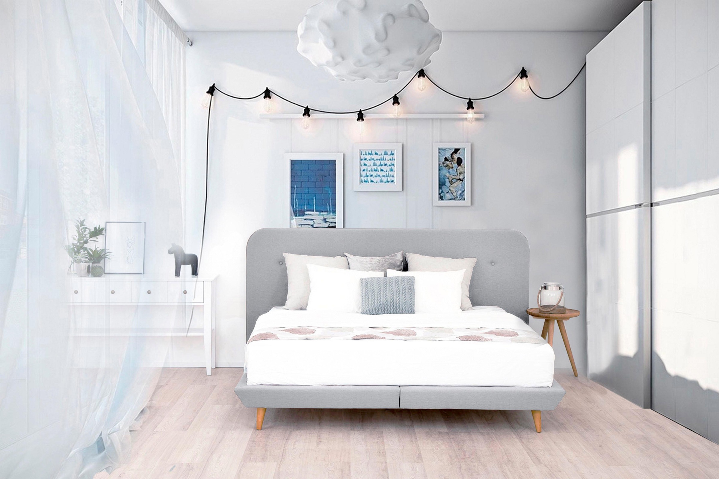 Home affaire Boxspringbett »Premium« Steppung mit Knopfheftung, inkl. Topper