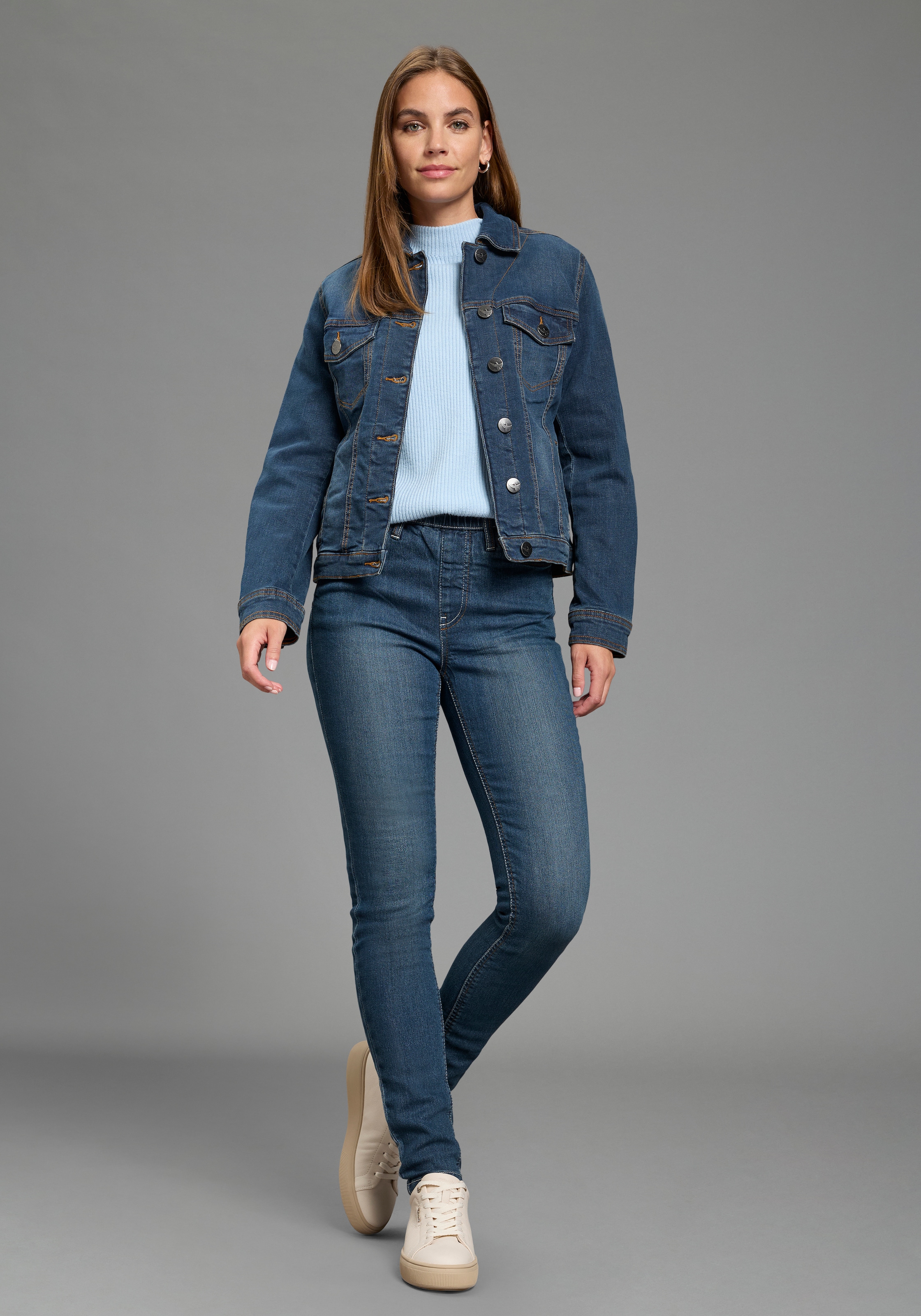 Arizona Jeggings en jeans Paquet, pack de 2,  coupe ajustée, jean skinny, lavage effet usé, taille haute