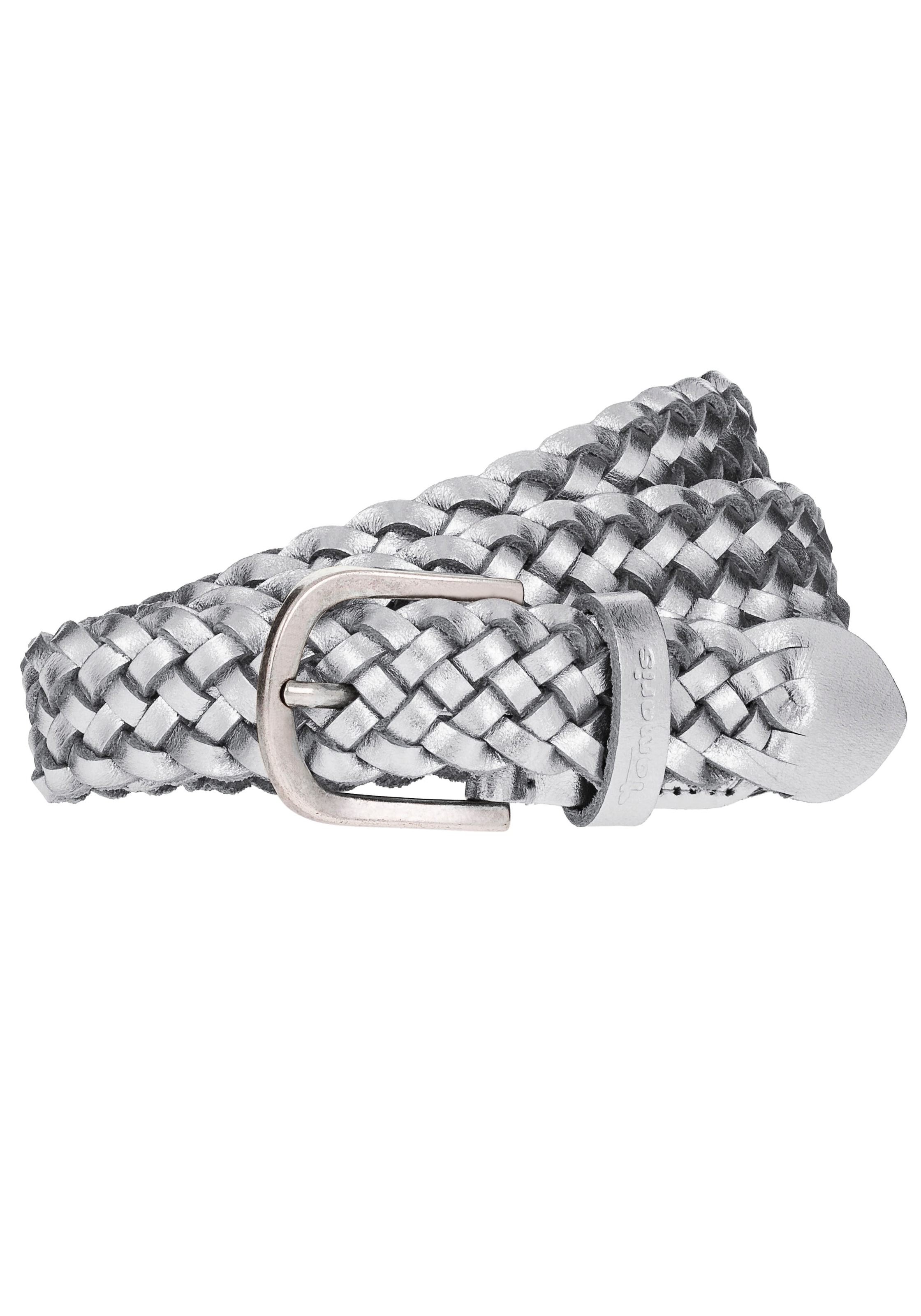 Image of Tamaris Flechtgürtel ""Chaya Silver"" individuell verstellbar