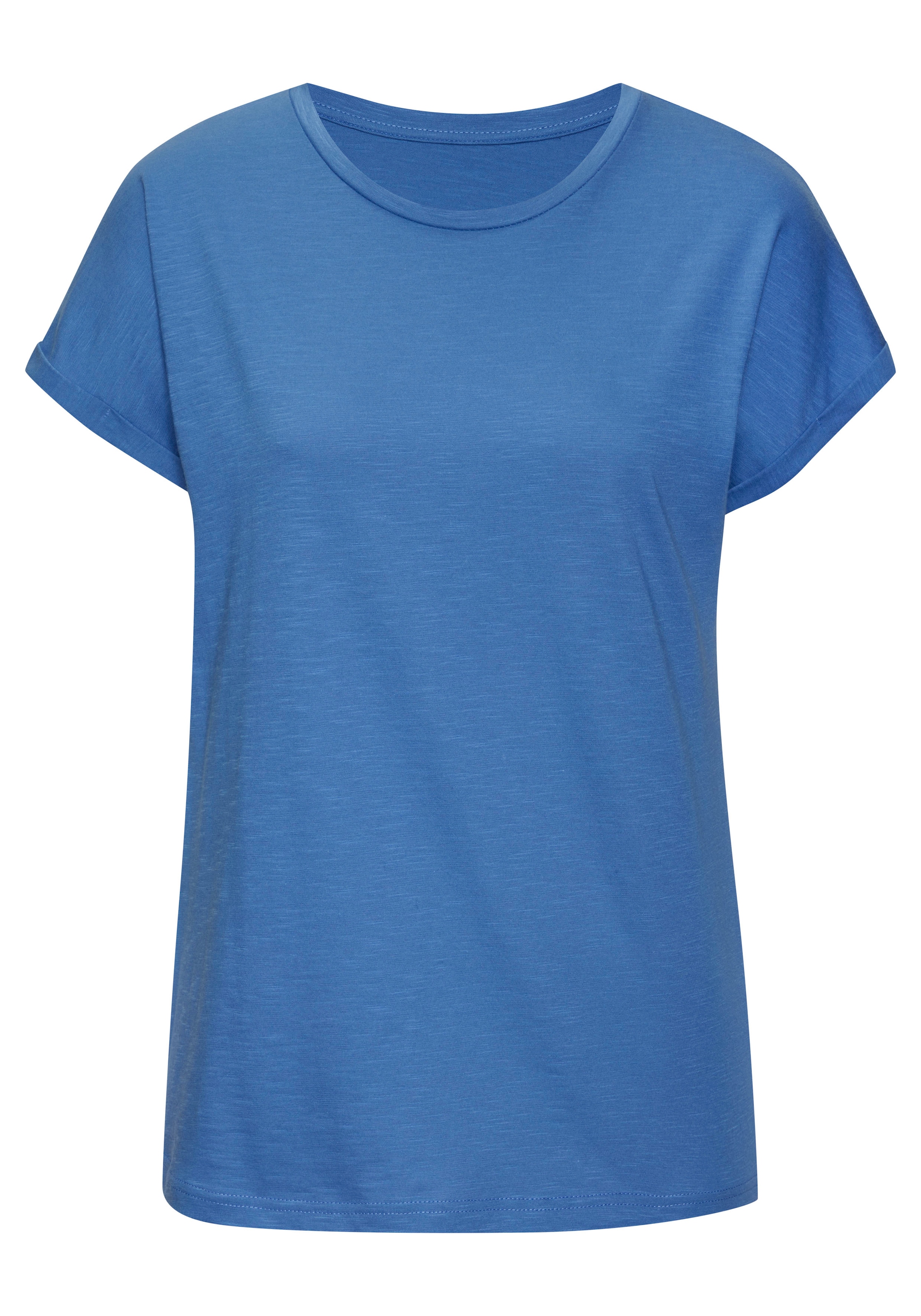 Vivance T-Shirt »mit modischem Frontprint«, (2er-Pack), aus weicher Baumwoll-Qualität