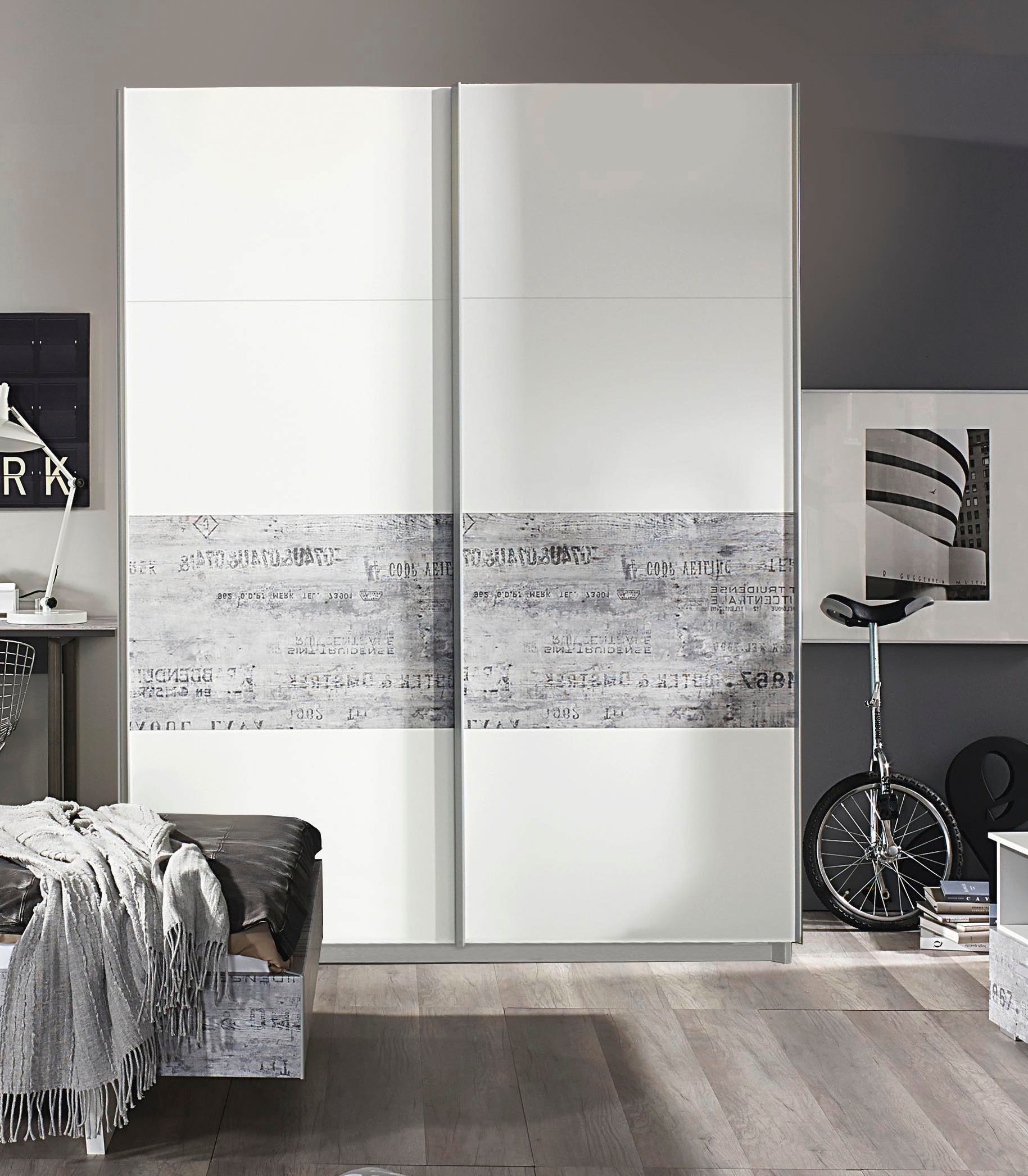 Image of rauch Schwebetürenschrank »Sumatra-Extra«, im Industrie-Look bei Ackermann Versand Schweiz