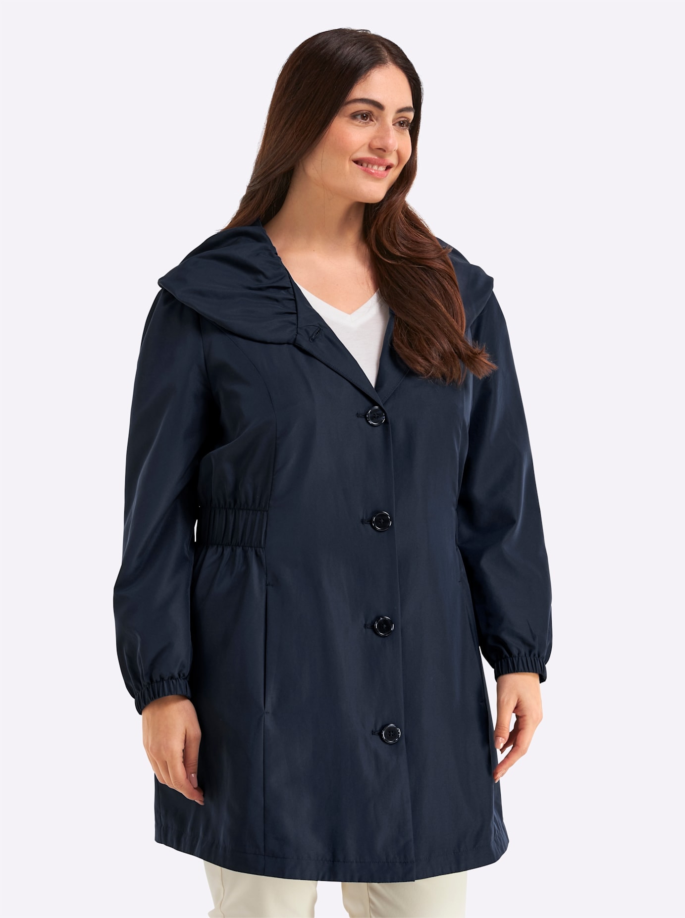 Sheego Veste longue ohne Kapuze