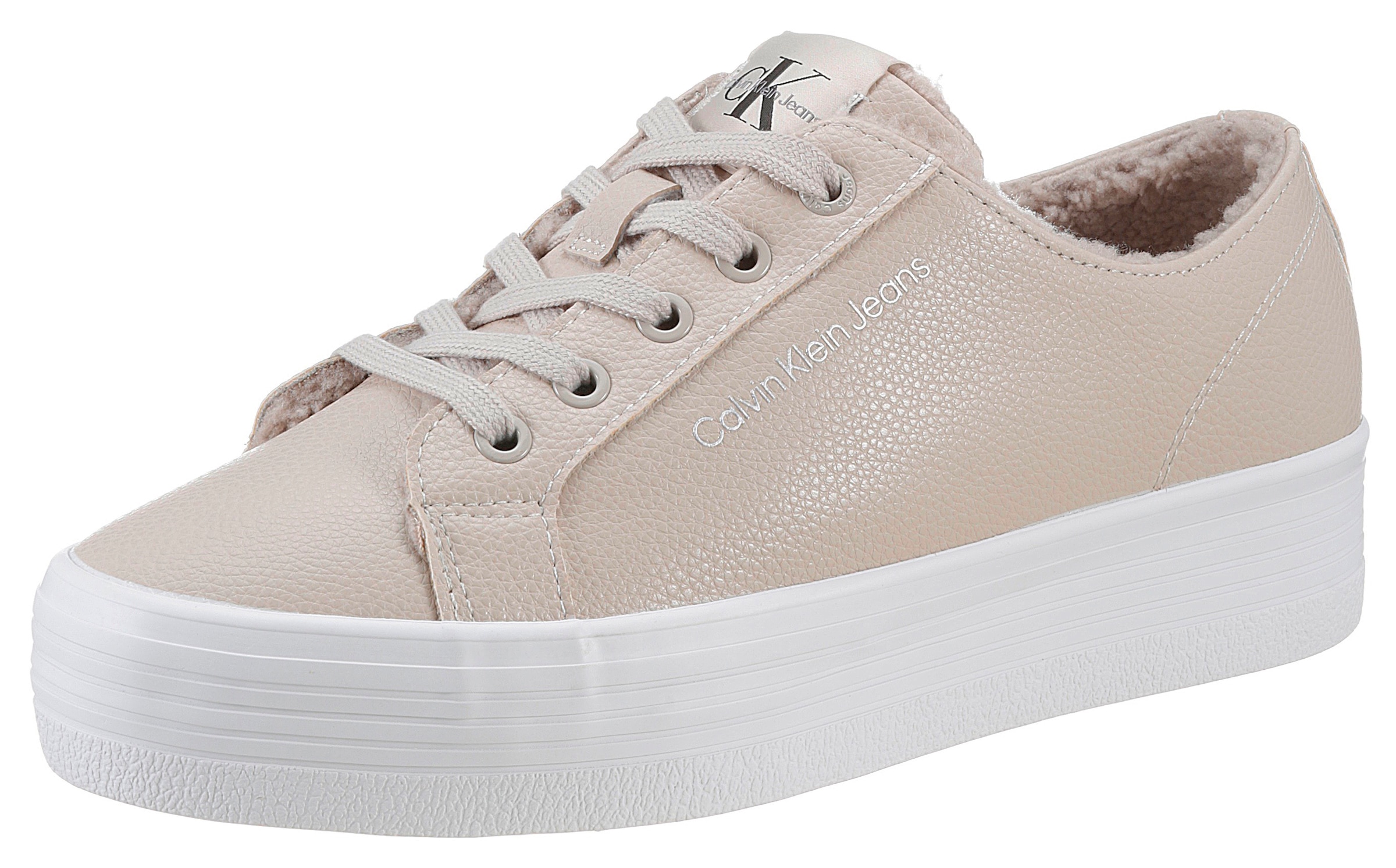 Calvin Klein Jeans Plateausneaker »VULC FLATFORM LACEUP LOW LW«, mit weichem Schaftrand kaufen