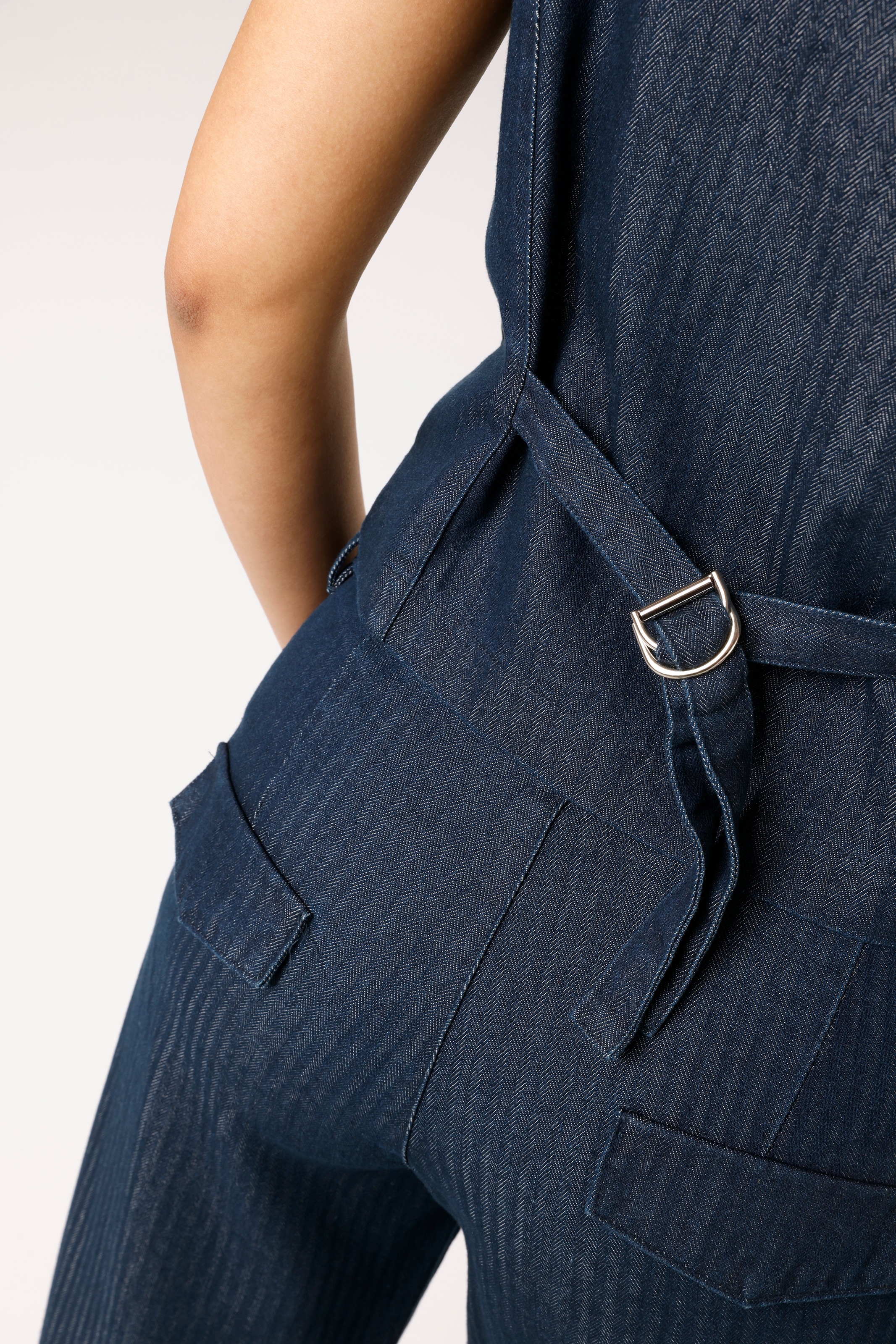 Aniston CASUAL Gilet court en denim structuré et doux - NOUVELLE COLLECTION
