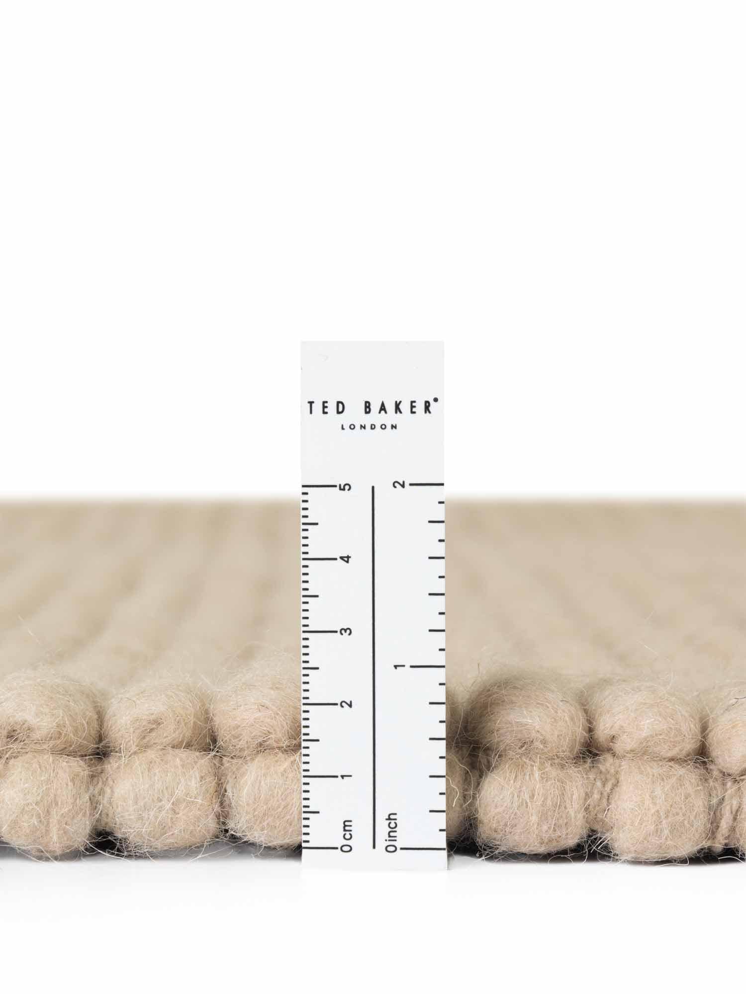 Ted Baker Tapis en laine »Diana« Rectangulaire 16 mm Höhe Wolle, Natur, Handgemacht, Wohnzimmer, Esszimmer, Schlafzimmer, Skandi